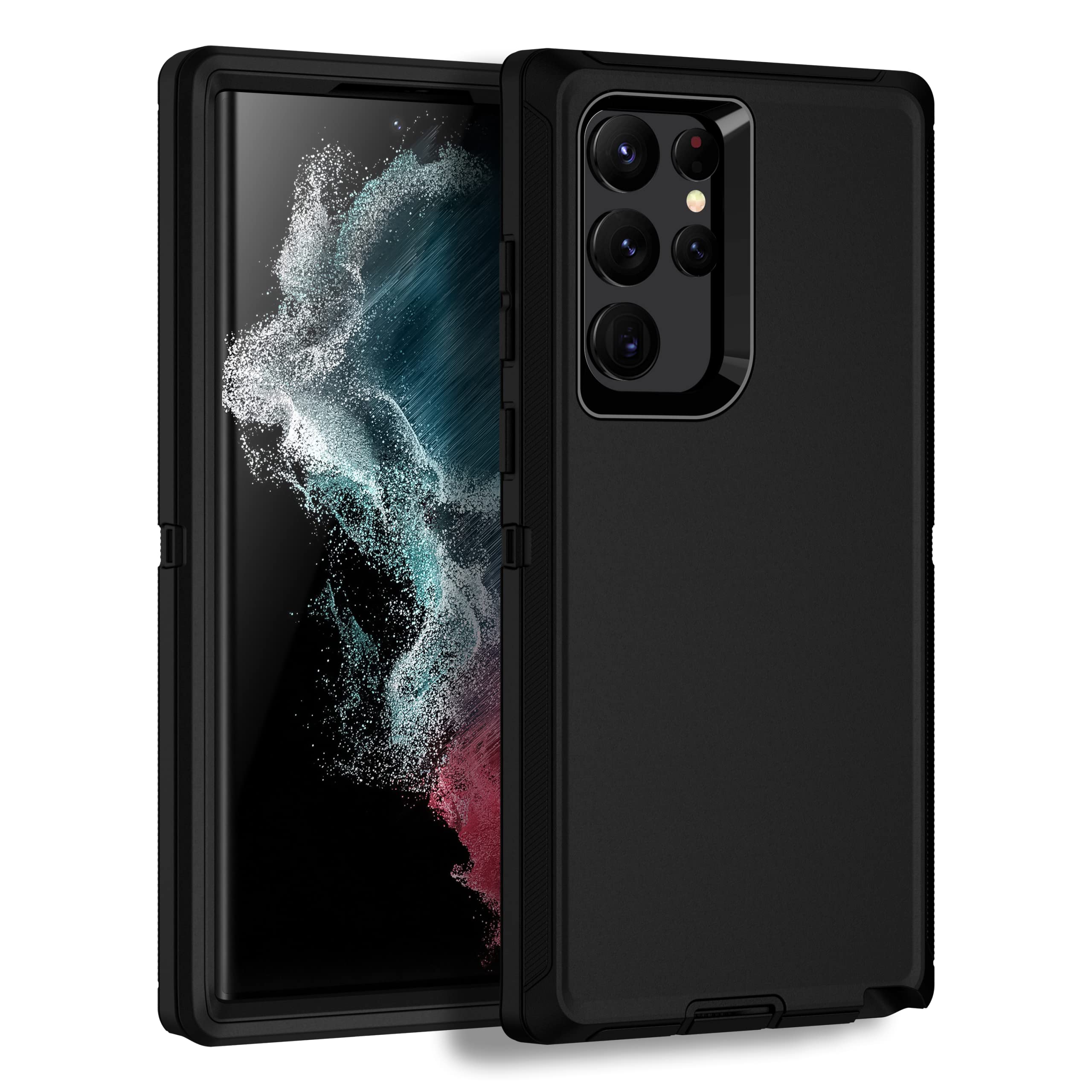 Mxx Case Designed For Galaxy S22 Ultra,Full Protection Heavy Duty Shockproof Rugged Bumper Dust Proof Cover Case For Samsung S22