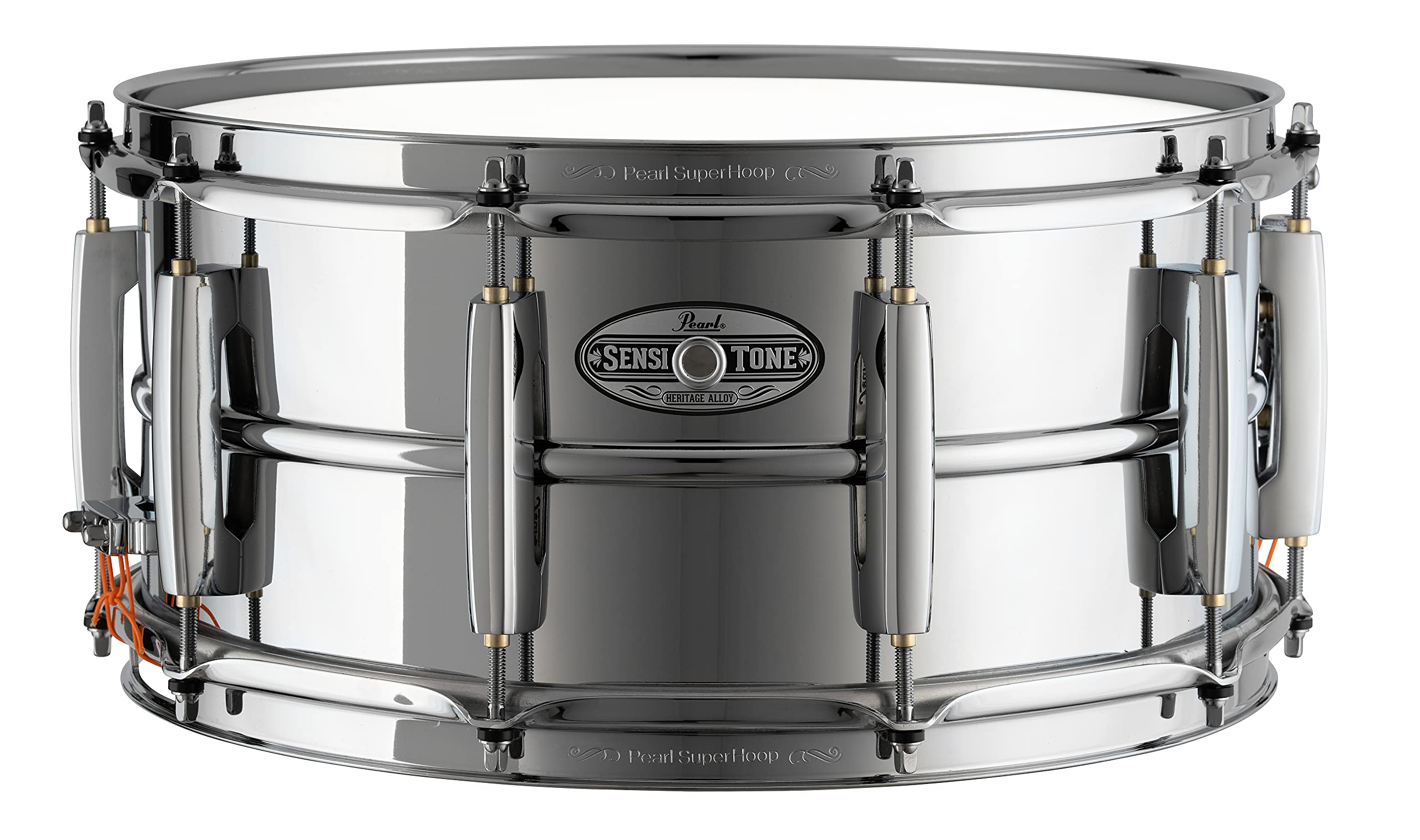 Pearl, Snare Drum, Sensitone Heritage Alloy Steel Shell, 14inch(35.56Cm) X 6.5inch(16.51Cm) Sth1465S, Multicolour