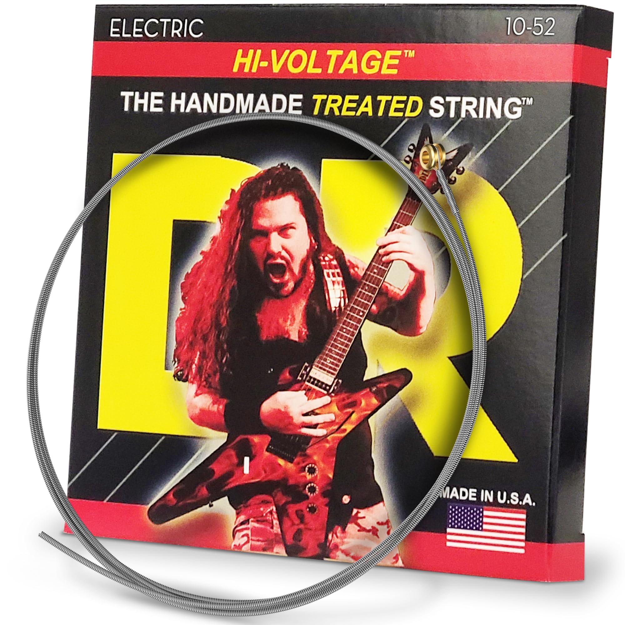 DR Strings Electric Guitar Strings, Dimebag Darrell Signature, Treated Nickel-Plated, 10-52
