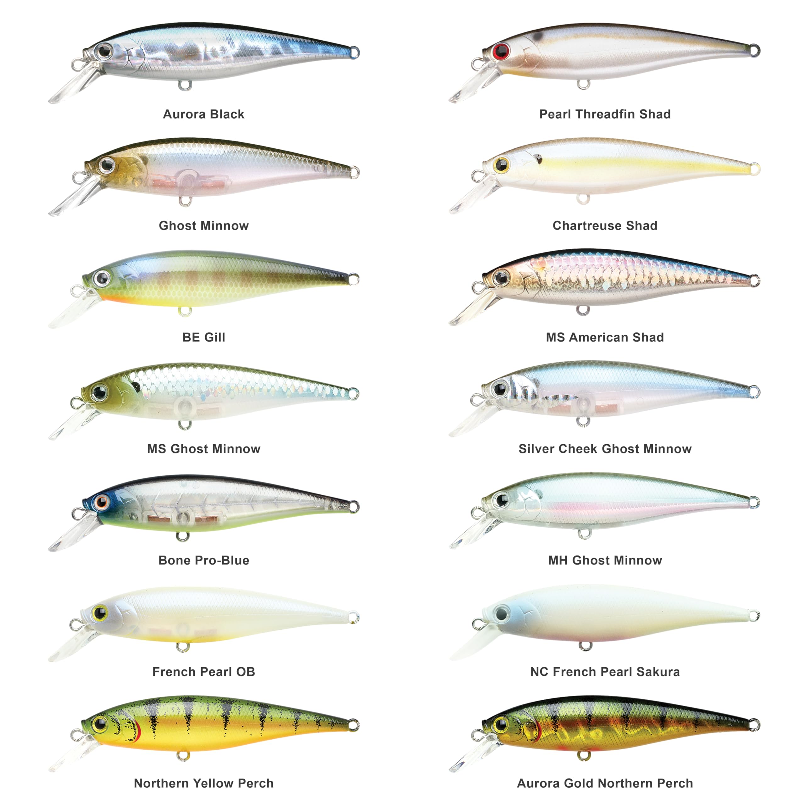 Lucky Craft Pointer 78Sp Fishing Lures, 3 Freshwater Bass & Trout Lures, Suspending 4Ft-5Ft Depth, Jerkbait, Bass Fishing Gear A