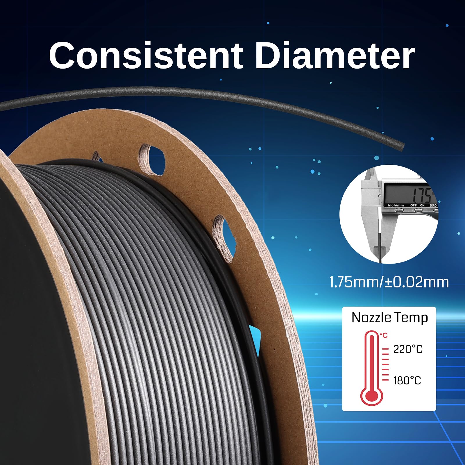 Sainsmart Gt-3 High Speed Matte Pla Filament 1.75Mm, High Flow 3D Printer Filament, Black, 2.2 Lbs (1Kg) Spool, Dimensional Accu