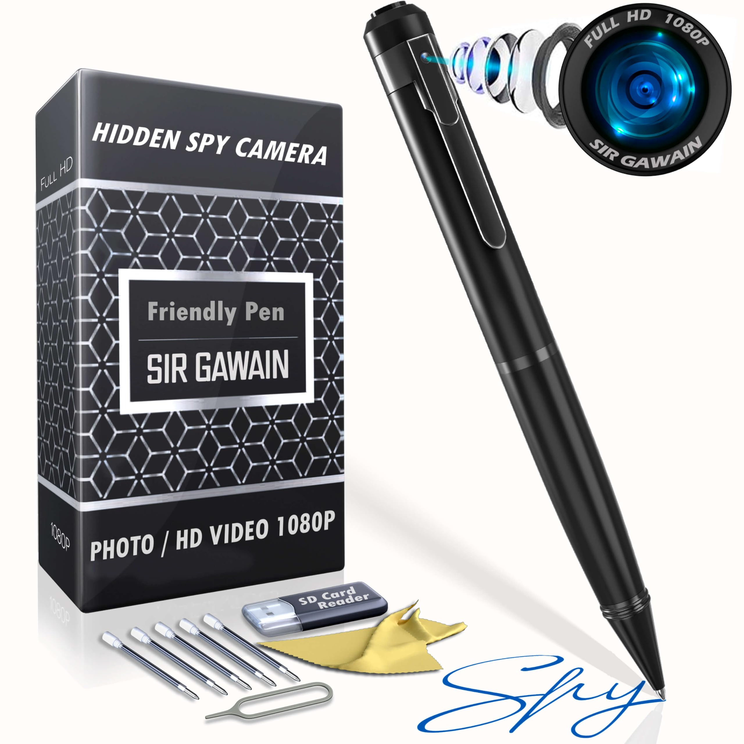 Sirgawain Mini Body Camera Pen 1080P   [Upgraded 2024] Premium Small Body Cam With Hd Video Or Picture Taking   Body Worn Camcor