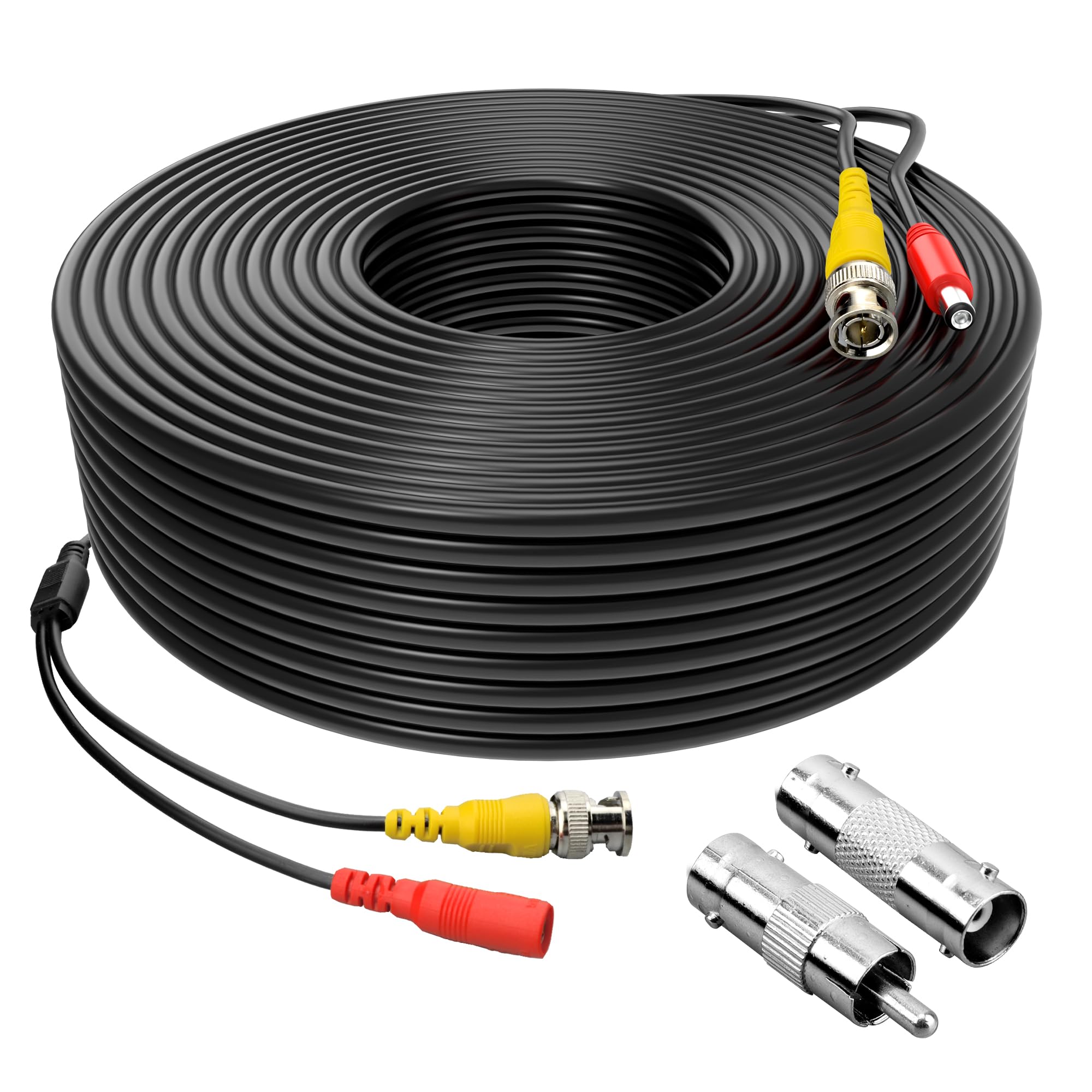 Omilik 1 Pack 150Ft Bnc Video Power Cable Security Camera Cable Wire Cord For Cctv Dvr Surveillance System With Connectors (Bnc