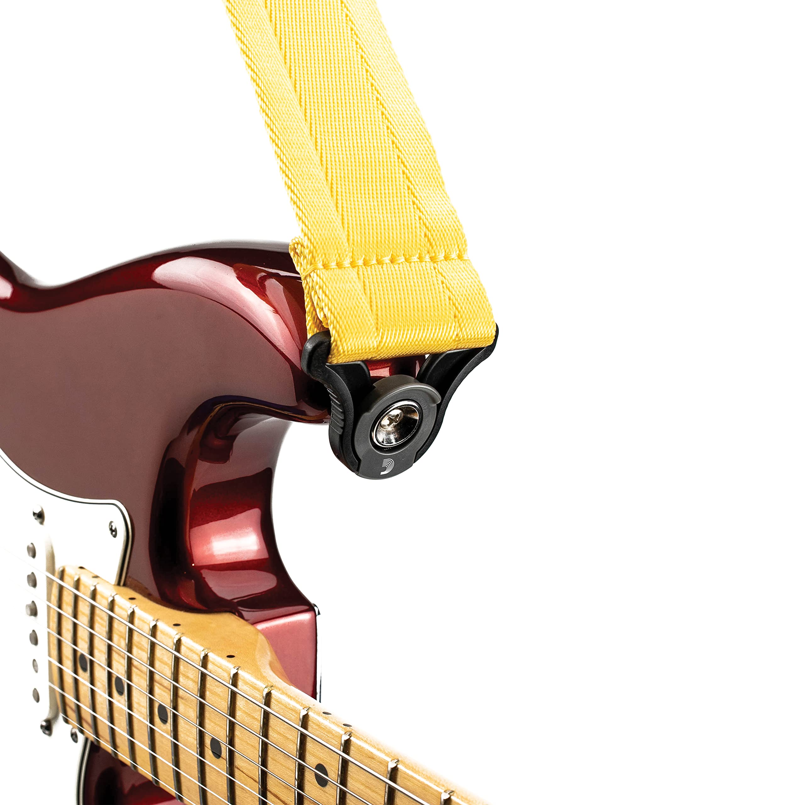 D'Addario Auto Lock Guitar Strap   Mellow Yellow