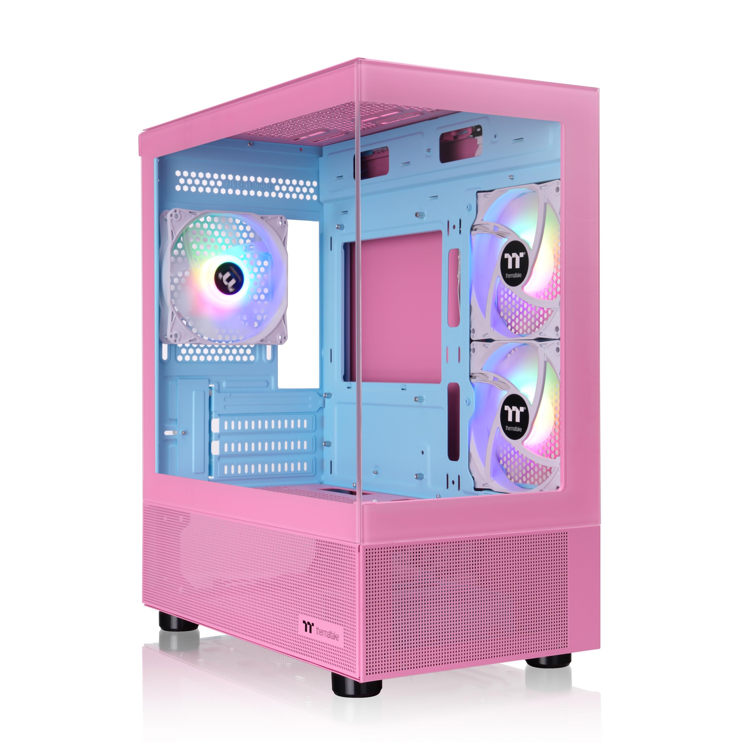 Thermaltake View 170 TG ARGB m-ATX Chassis; 3x120mm ARGB Lite Fans Included; 280mm Radiator Support; 340mm GPU Clearance; 160mm 