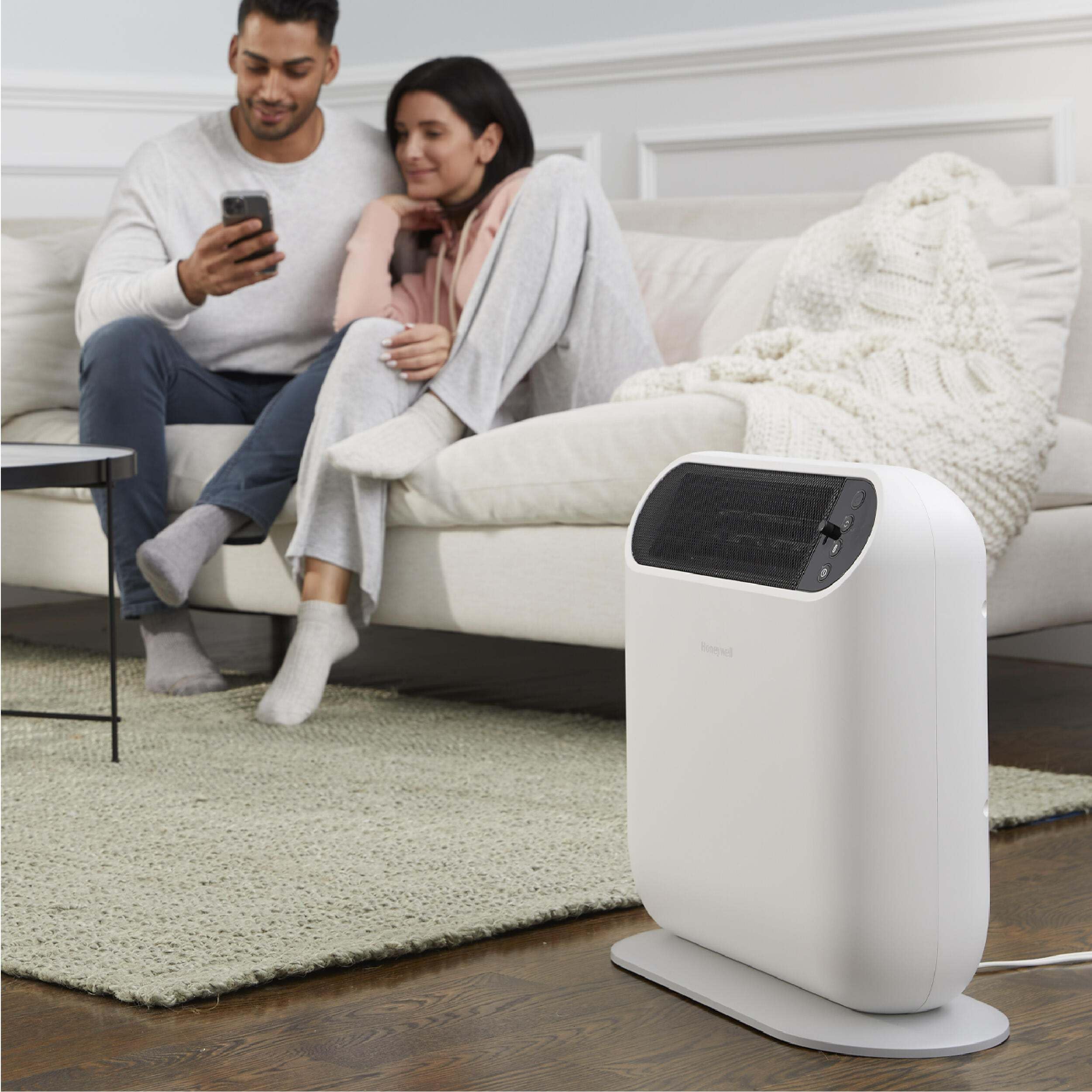 Honeywell Thermawave 6 Ceramic Technology Space Heater, White   Ceramic Heater With Programmable Thermostat