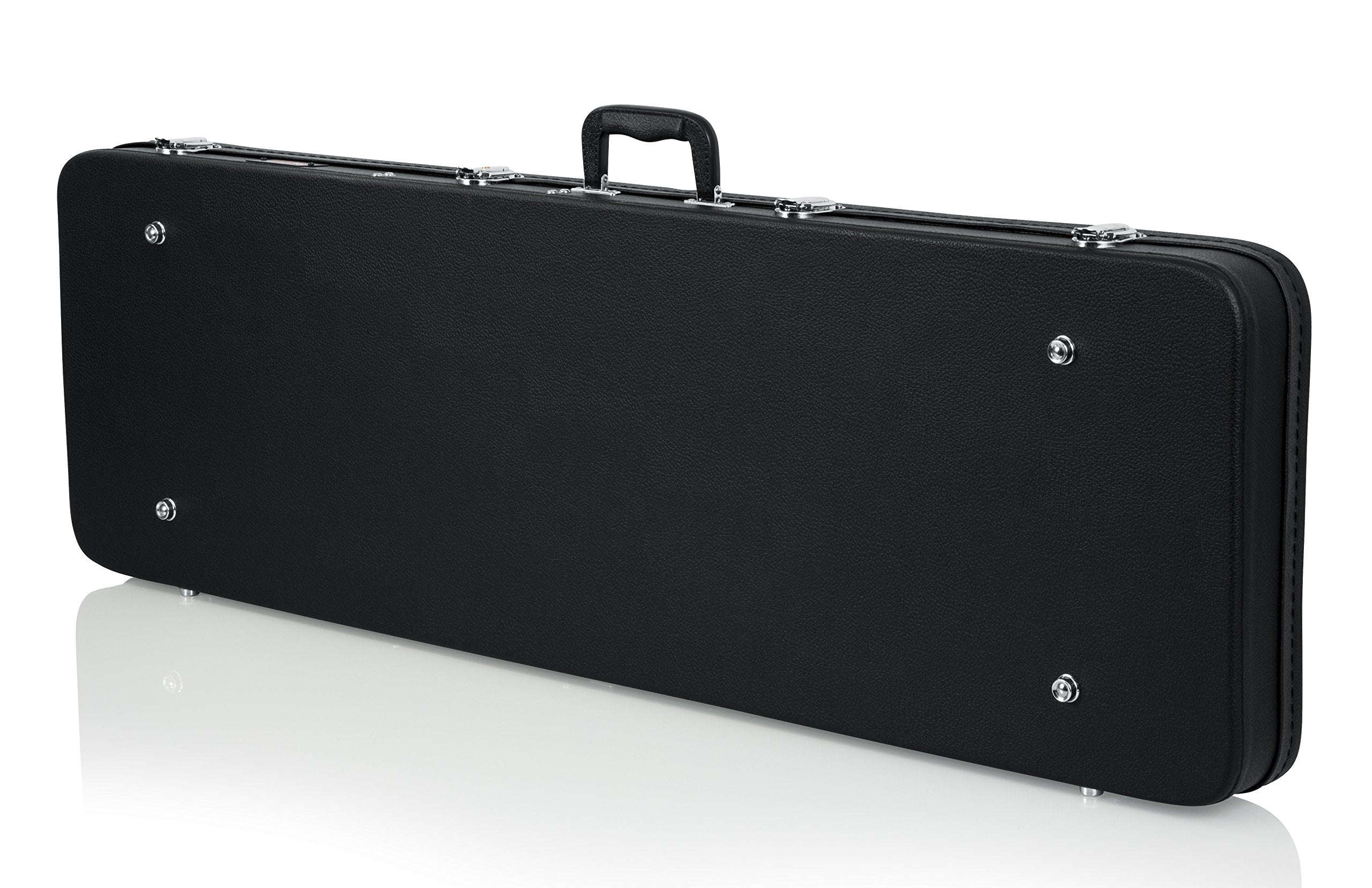 Gator Cases Hard Shell Wood Case For Electric Bass Guitars; Fits Fender Precision/Jazz Bass, & More (Gwe Bass),Black