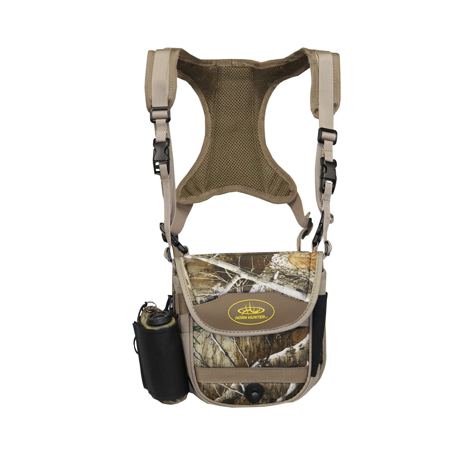 Horn Hunter Bino Hub - Hunting Adjustable Binocular Straps Harness Chest Pack with Range Wrap & Range Lock Included for Bow Hunt