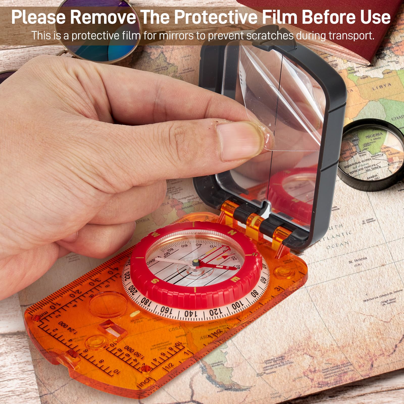 Compass, Sportneer Compass Hiking Survival Compass With Mirror Orienteering Compass Boy Scout Compass For Kids Gifts Hiking Camp