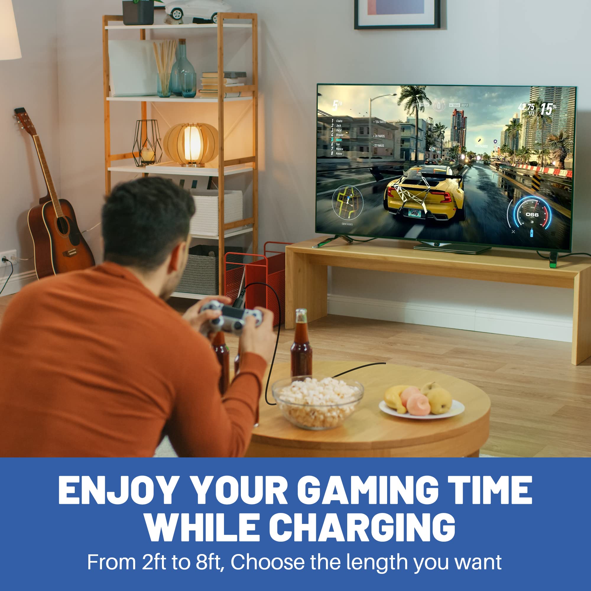 Mini Usb Cable 6 Ft (3-Pack), Usb A To Mini B Charger Cord, Compatible With Texas Instruments Calculators, Ti-84, Hero 3+, Ps3 C