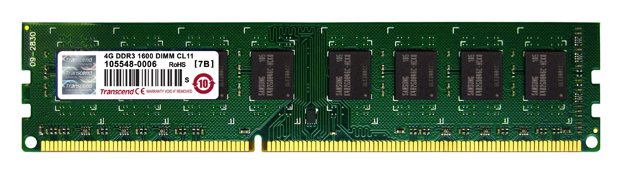 Transcend 4 Gb Ddr3 1600 U Dimm Computer Internal Memory (Ts512Mlk64V6N)