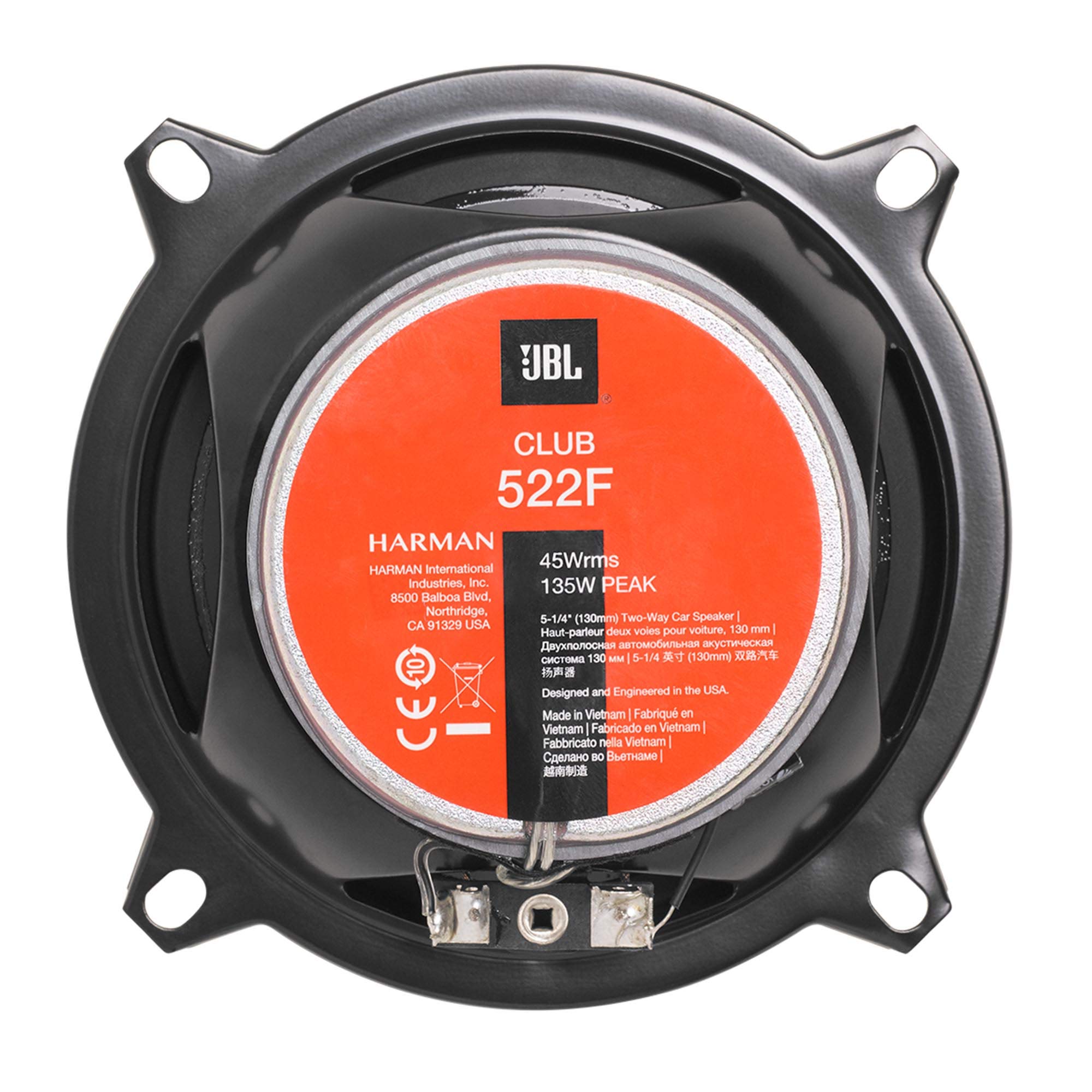 Jbl Club 522F - 5, Two-Way Component Speaker System (No Grill)