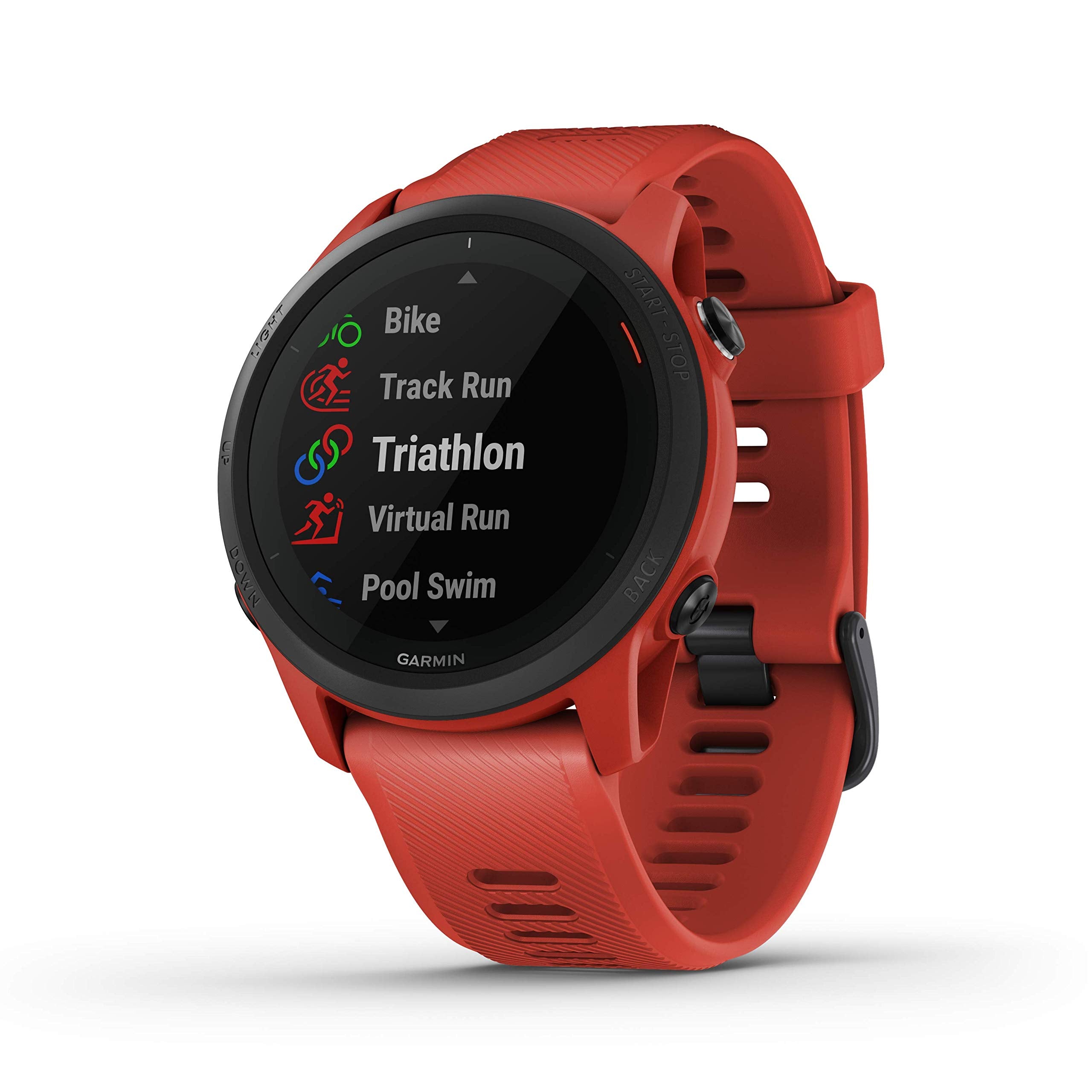 Garmin Forerunner 745, Gps Running Watch, Detailed Training Stats And On Device Workouts, Essential Smartwatch Functions, Red