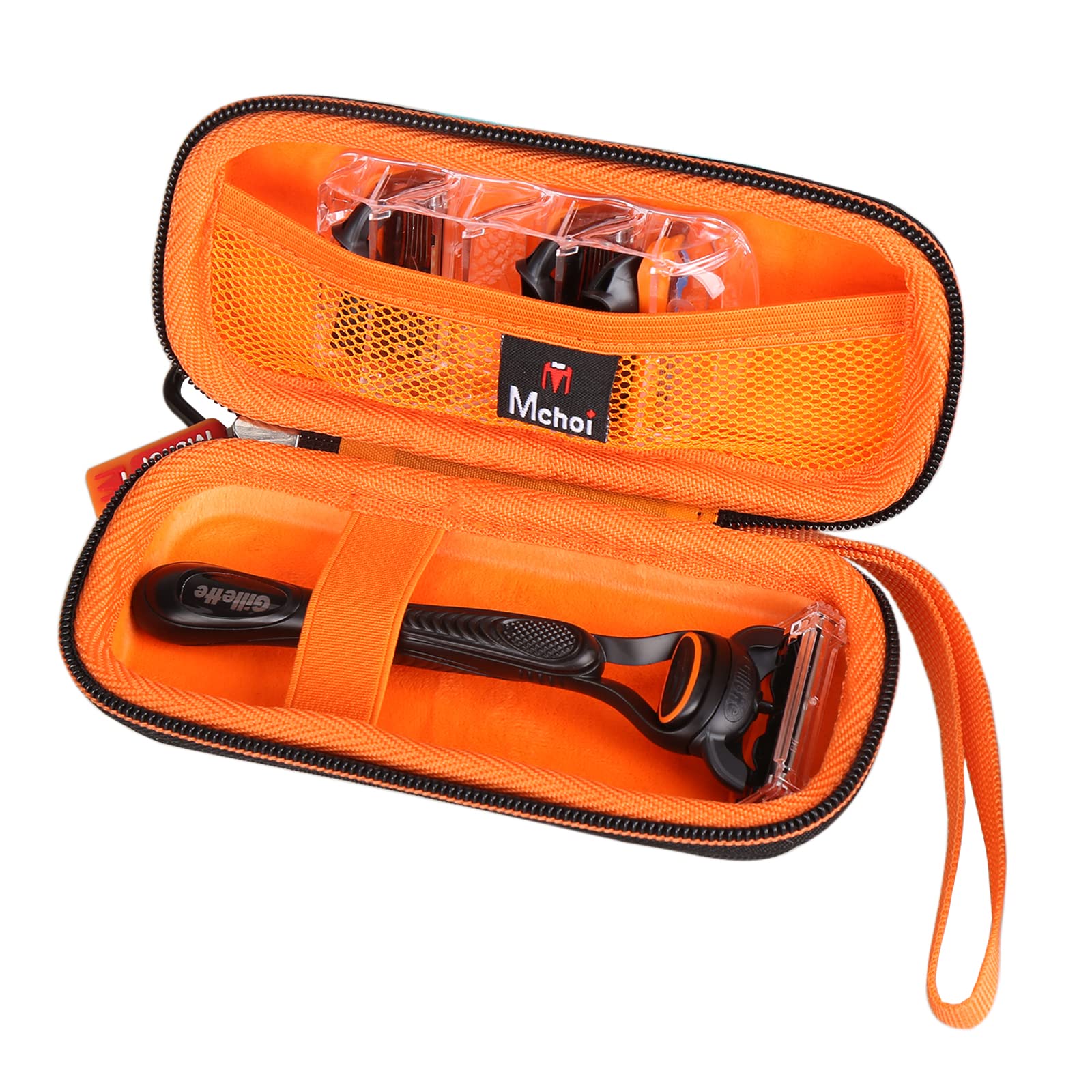 Mchoi Hard Travel Storage Case Fits For Gillette Fusion5 Mens Razor & Proglide Shield Men'S Razor, Shockproof Waterproof Black T