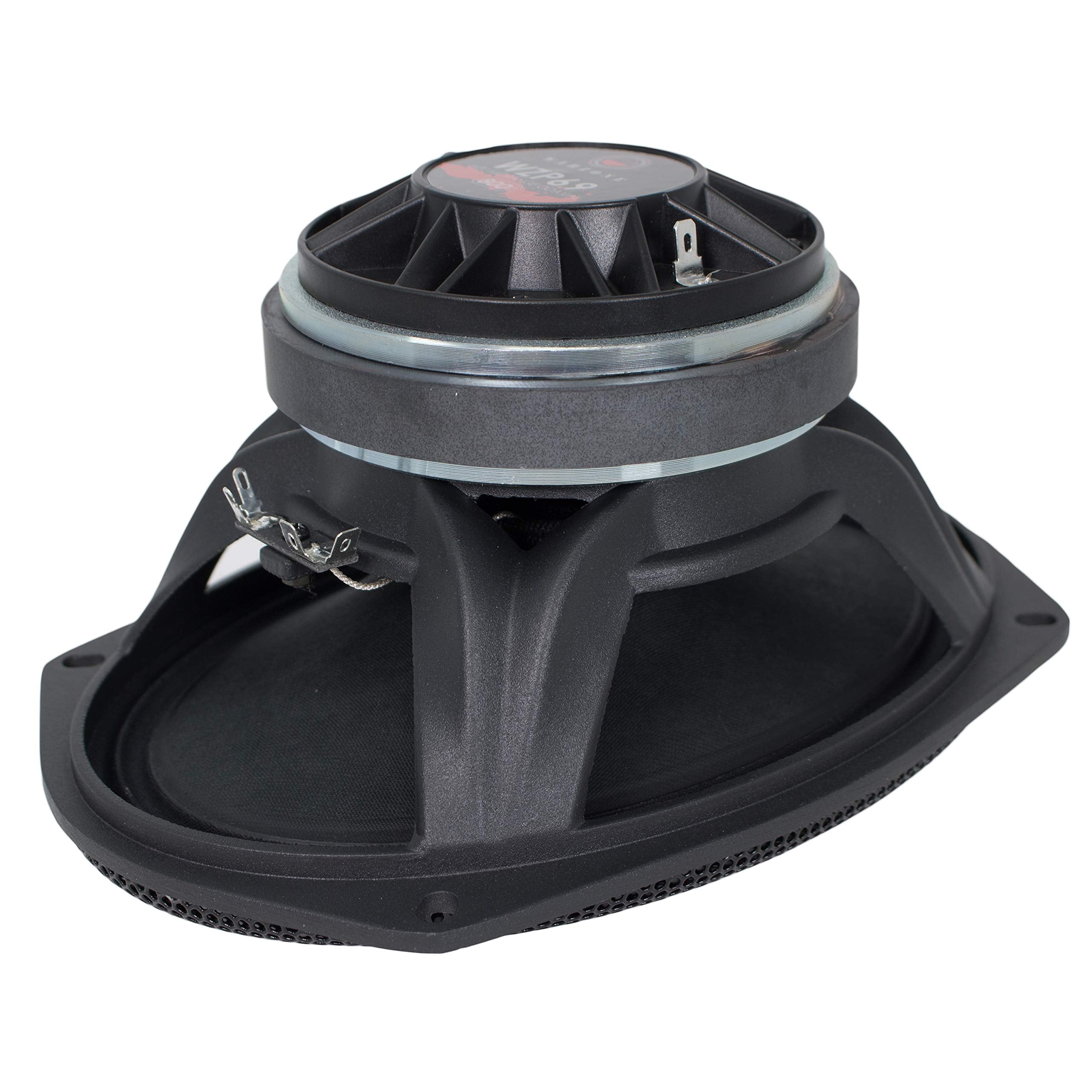 Gravity Wzp69 Warzone Series 6X9 Inch 4 Ohm Pro Midrange Coaxial Loud Corrugated Surround Speaker 4 Ohms With 800W Max, 1 Speaker Car Audio High Standard Reliability Testing