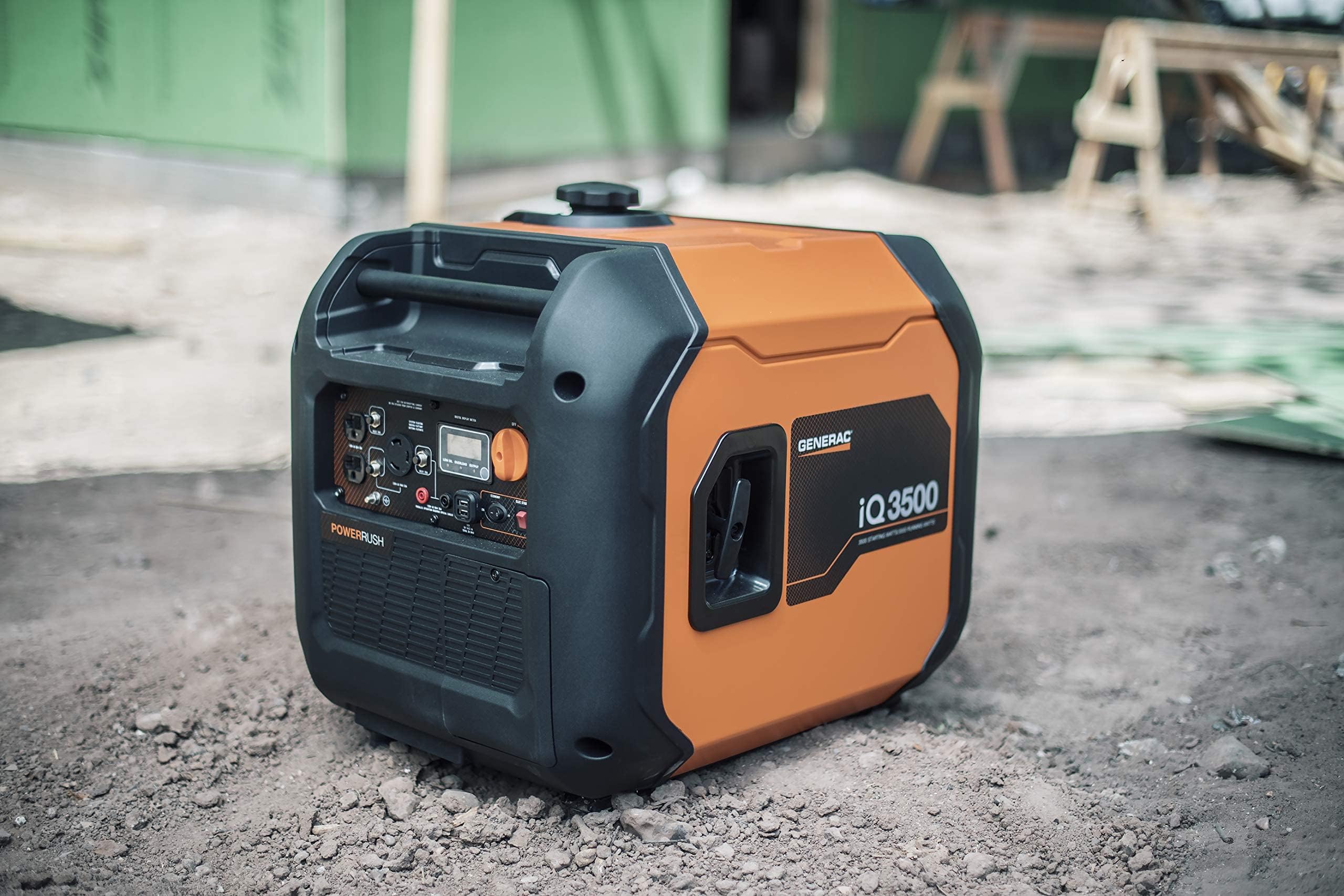 Generac 7127 Iq3500 3,500 Watt Gas Powered Portable Inverter Generator   Durable, Lightweight Design With Parallel Capability