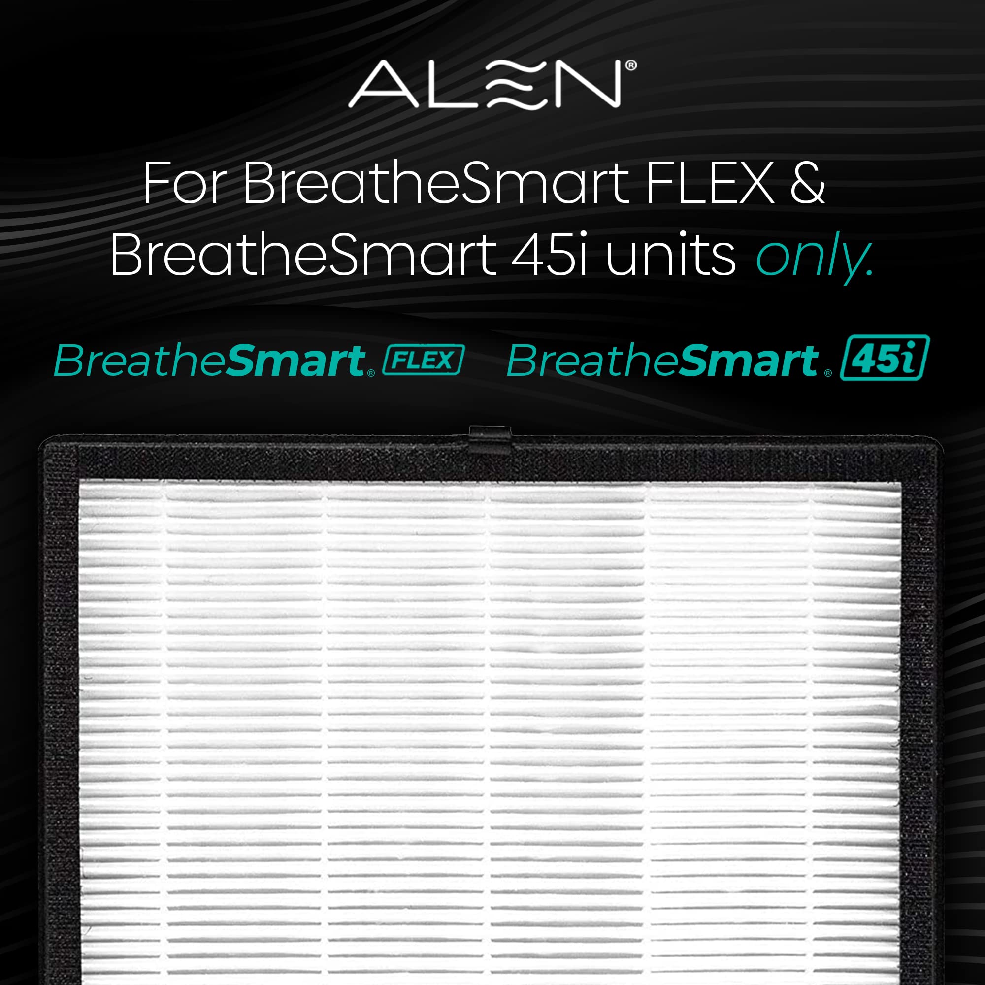 Alen Air Filter B4 Pure Replacement H13 True Hepa Filter For Breathesmart 45I & Flex Air Purifier   Captures Allergens, Dust, &