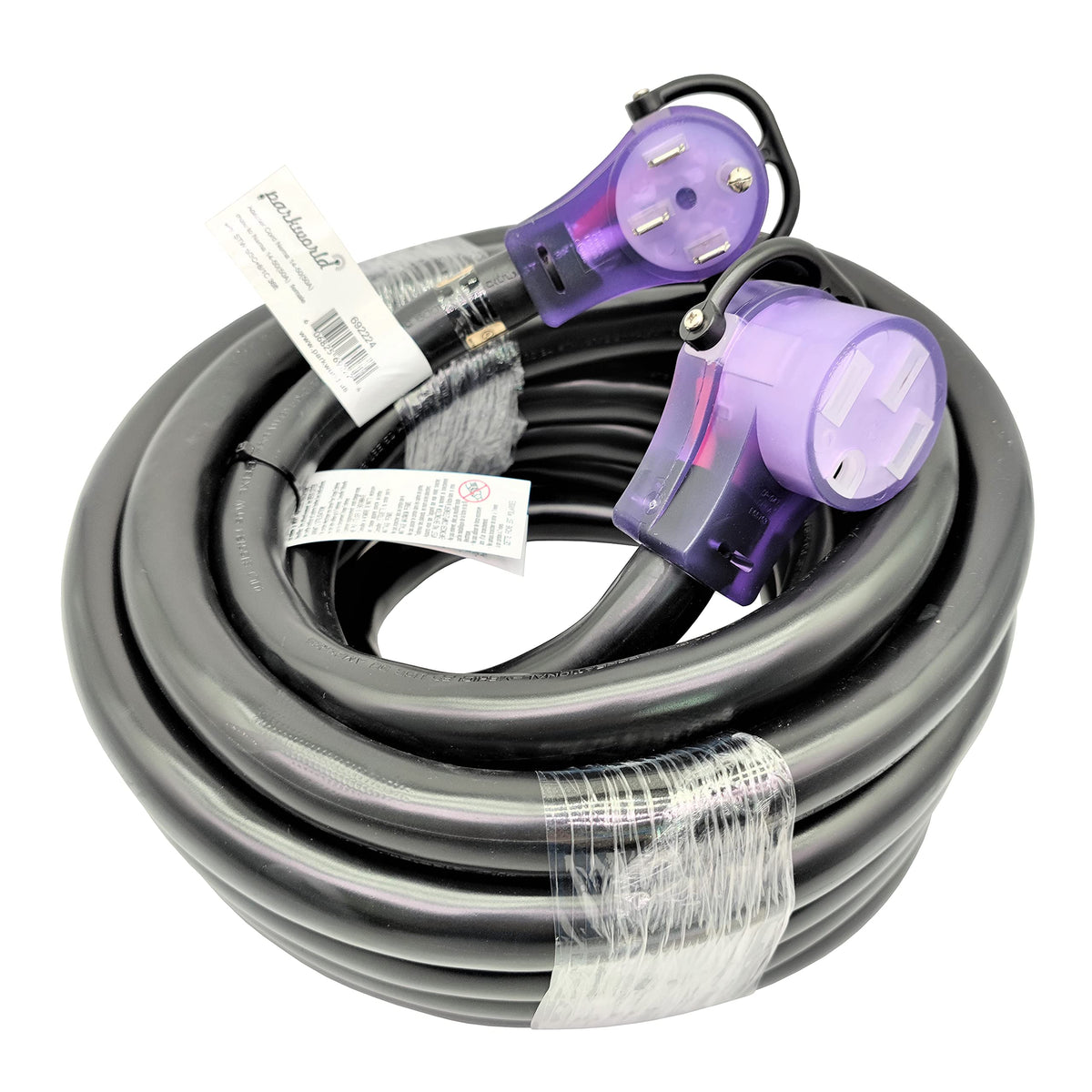Parkworld Ev/Rv 50A Extension Cord, Nema 14 50 Extension Cord, Nema 14 50P To 14 50R 50Amp 4Prong (36Ft)