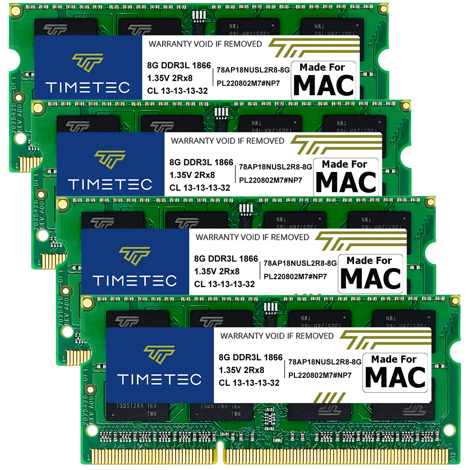 Timetec 32Gb Kit(4X8Gb) Compatible For Apple Late 2015 Imac (27 Inch W/Retina 5K Display) Ddr3L 1867Mhz / 1866Mhz Pc3L 14900 2Rx