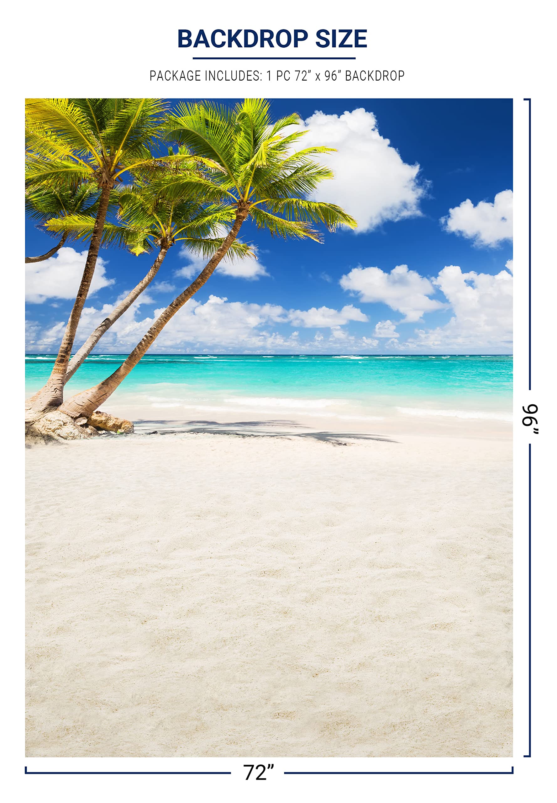 Allenjoy Tropical Seaside Beach Backdrop Summer Hawaii Island Palm Trees Photography Background For Boys Girls Portrait Holiday