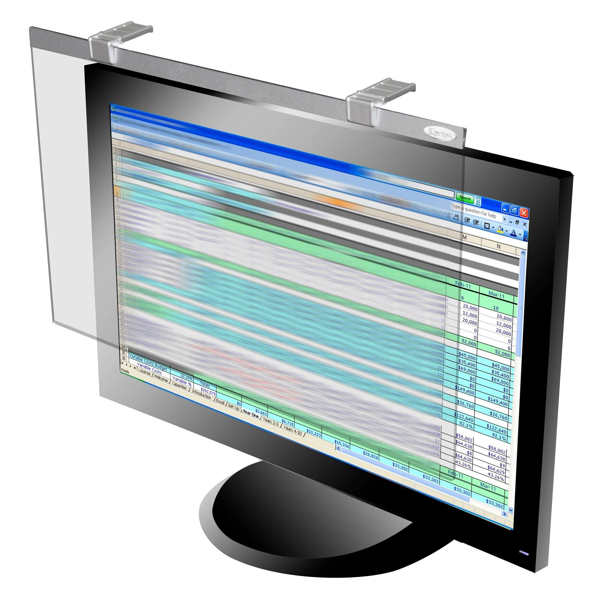 Kantek Lcd Protect Deluxe Privacy Filter For 19 Inch And 20 Inch Widescreen Monitors (Lcd20Wsv)