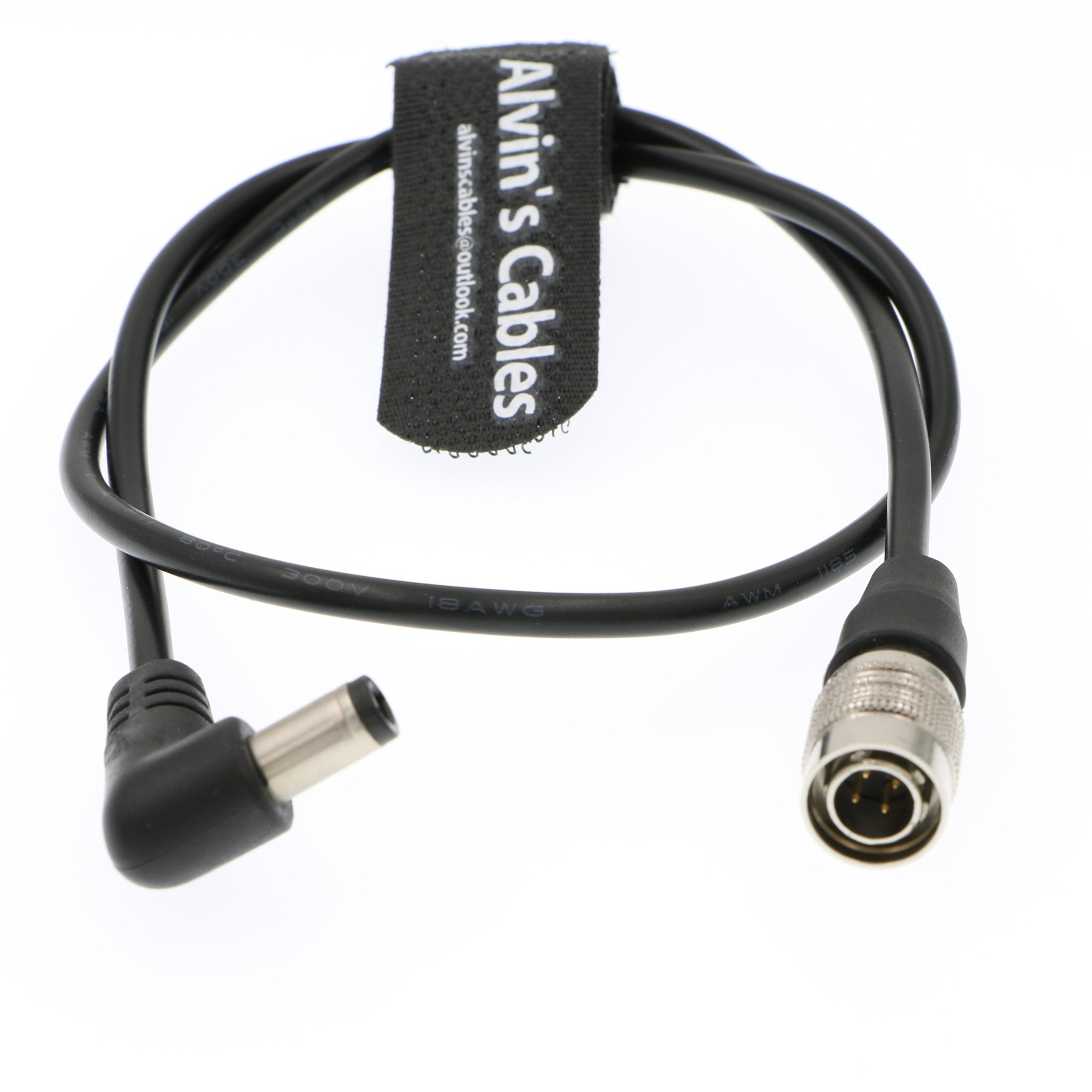 Alvin'S Cables Dc To Hirose 4 Pin Male Power Cable For Sound Devices 633| 644| 688 Zoom F8 Blackmagic Cinema Camera 4K 45Cm|18In