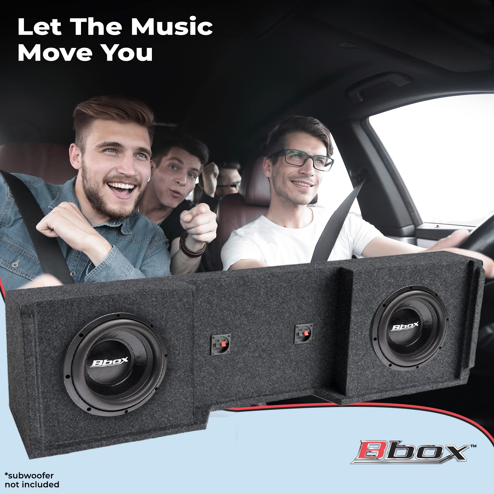 Bbox Dual Sealed 10 Inch Subwoofer Enclosure   Accu Tuned Subwoofer Box Improves Audio Quality, Sound & Bass   Fits 1999 2007 Ch