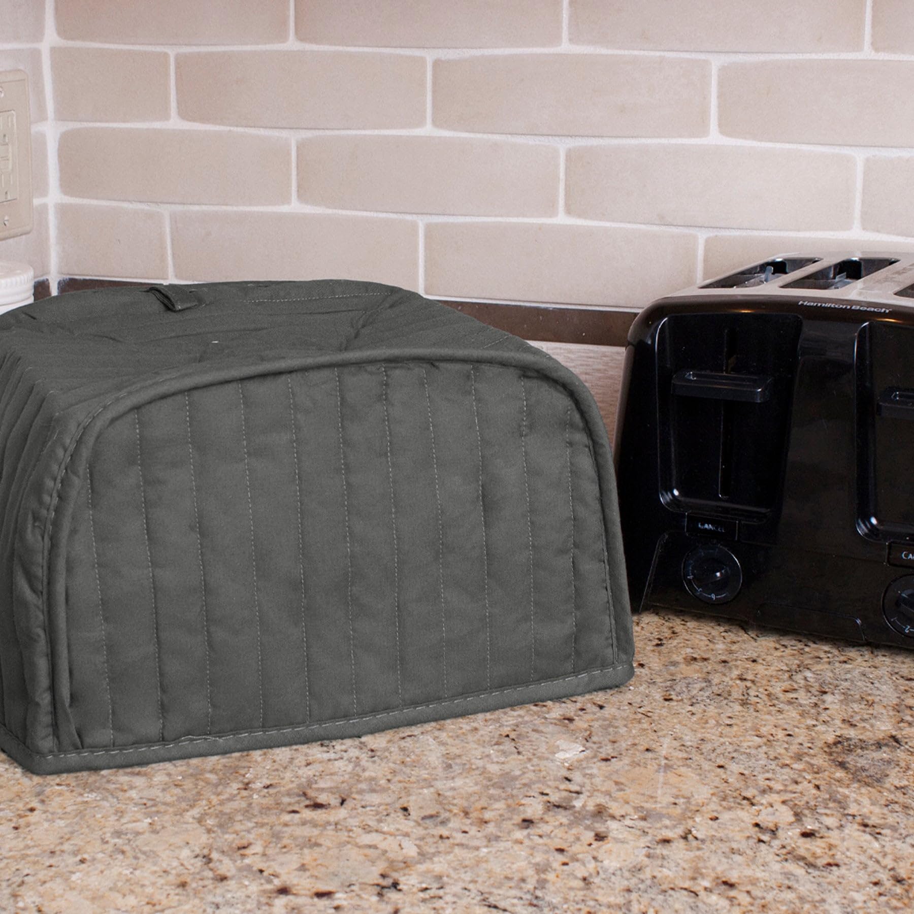 Ritz Premium Universal Four Slice Toaster Cover, 11.25 X 7.25 X 10.5, Polyester And Cotton Quilted, Fingerprint Protector, Super