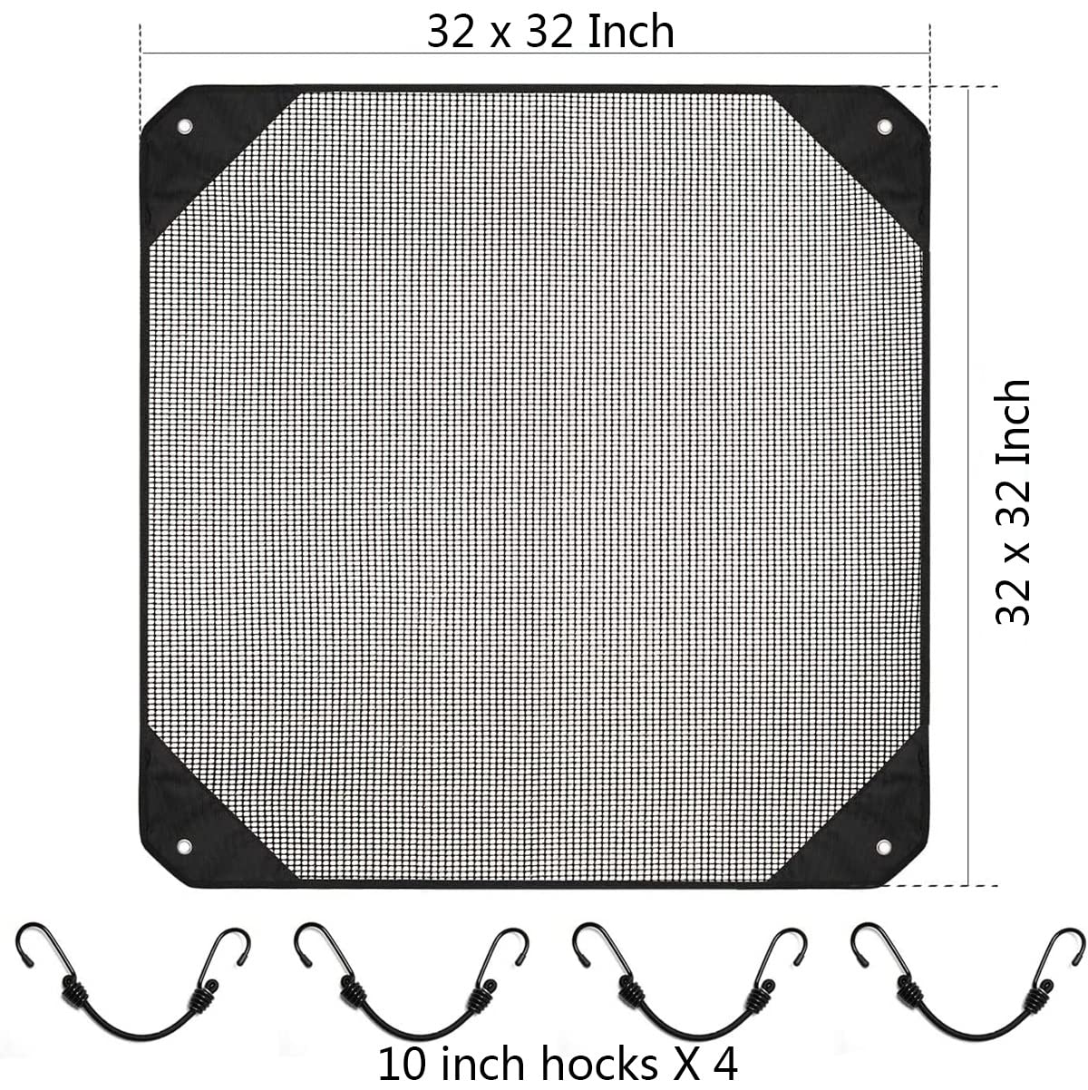 Starjungle Central Air Conditioner Cover For Outside Units 32'' X 32''   Durable Ac Cover For Outside Unit, Leaf Guard Mesh Air