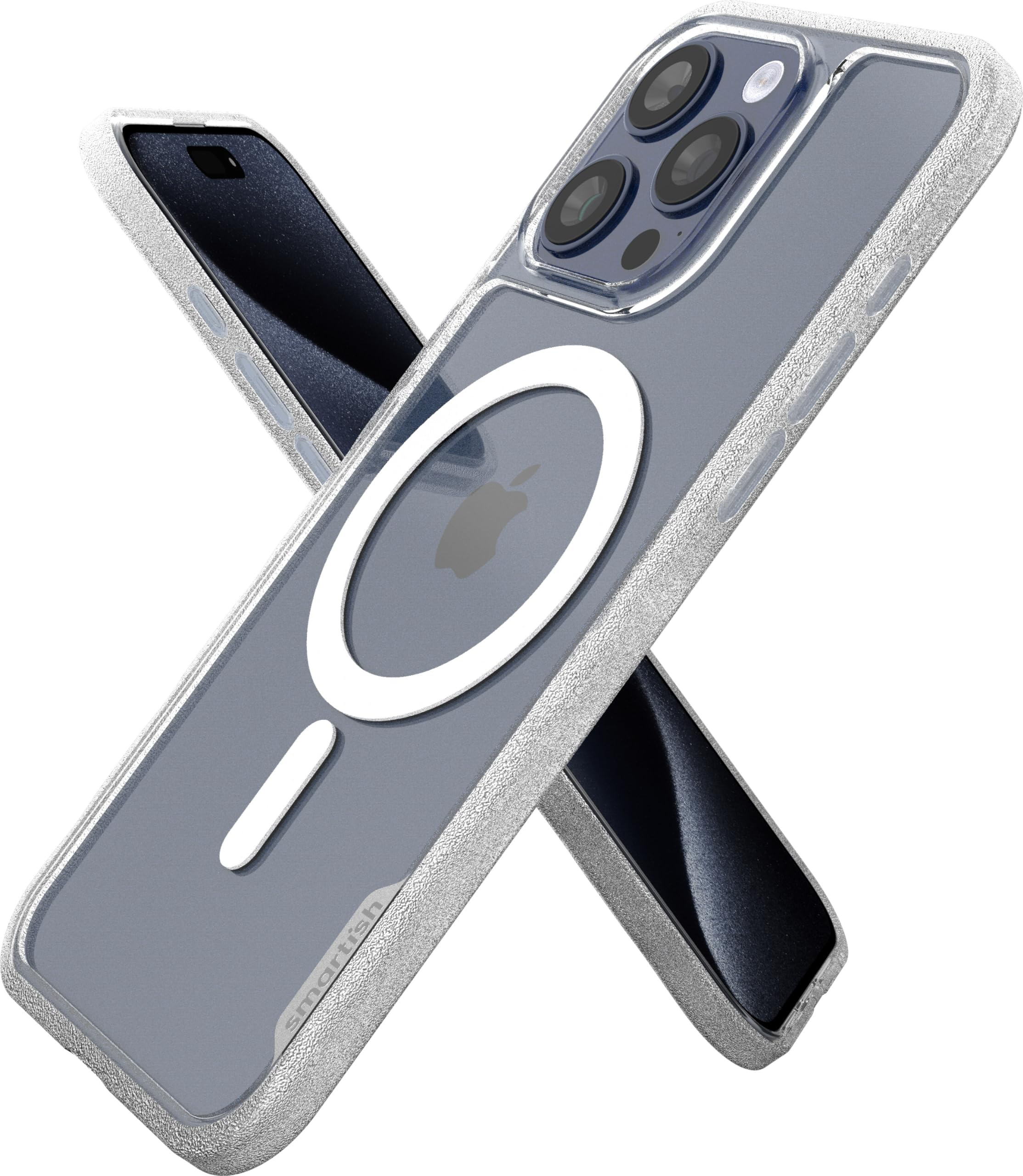 Smartish Iphone 15 Pro Max Magnetic Case   Gripmunk Compatible With Magsafe [Lightweight + Protective] Slim/Thin Grip Cover For