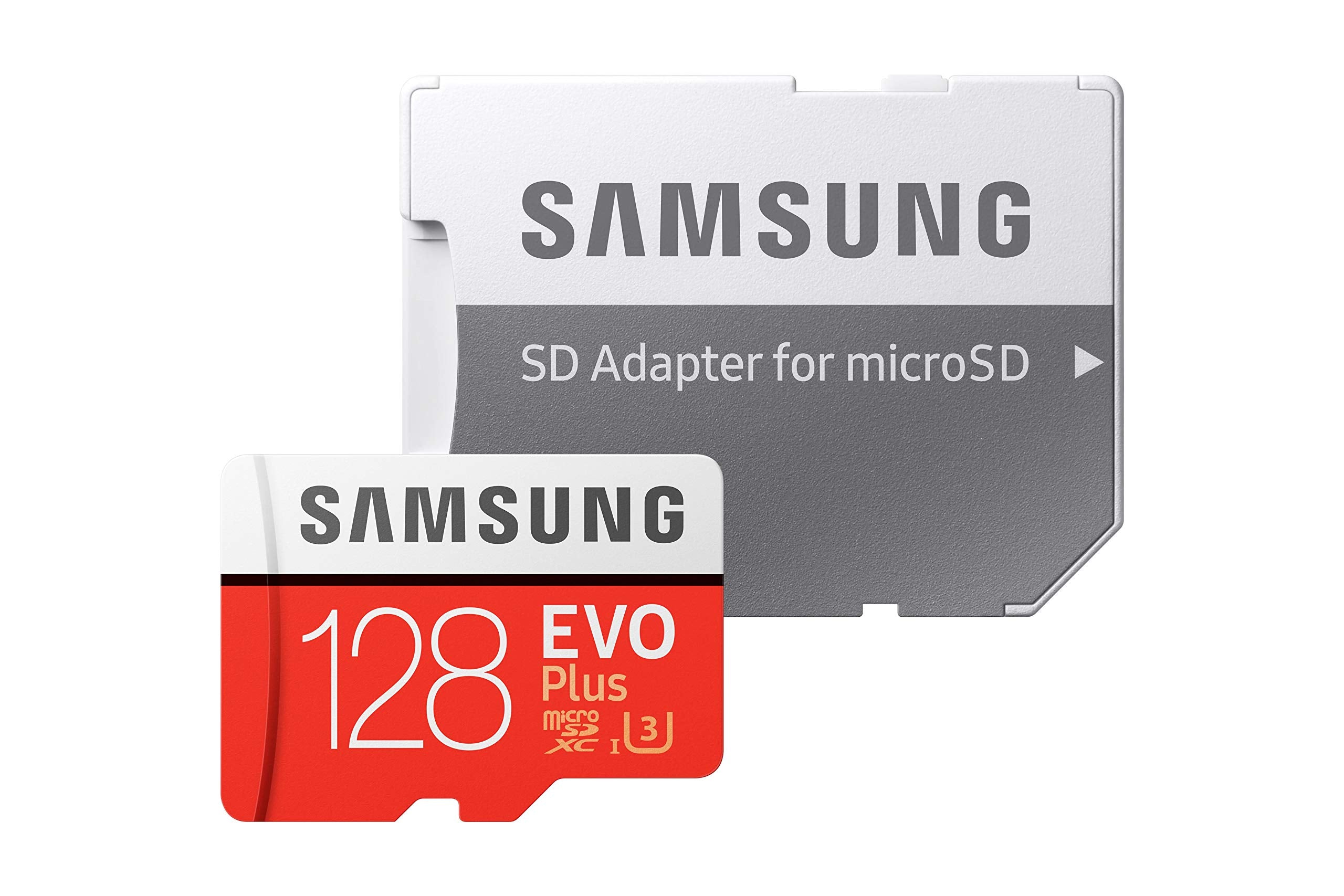 SAMSUNG 128GB EVO Plus microSDXC UHSI U3 100MB/s Full HD & 4K UHD Memory Card with Adapter (MBMC128GA, 2021)