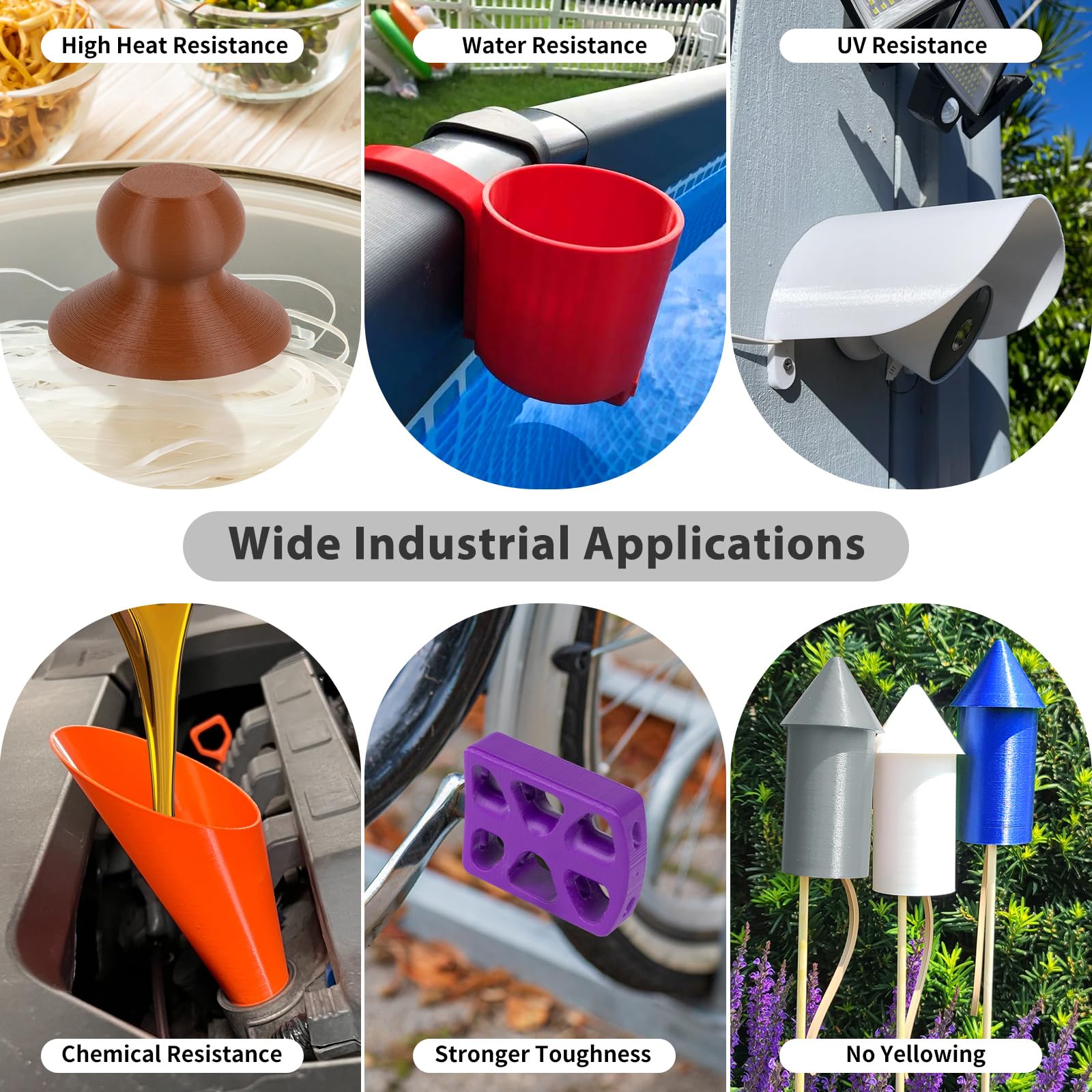 Isanmate Asa Filament 1.75Mm Red 1Kg, Uv & Weather Resistant 3D Printer Filament Perfect For Outdoor Functional Parts, Dimension