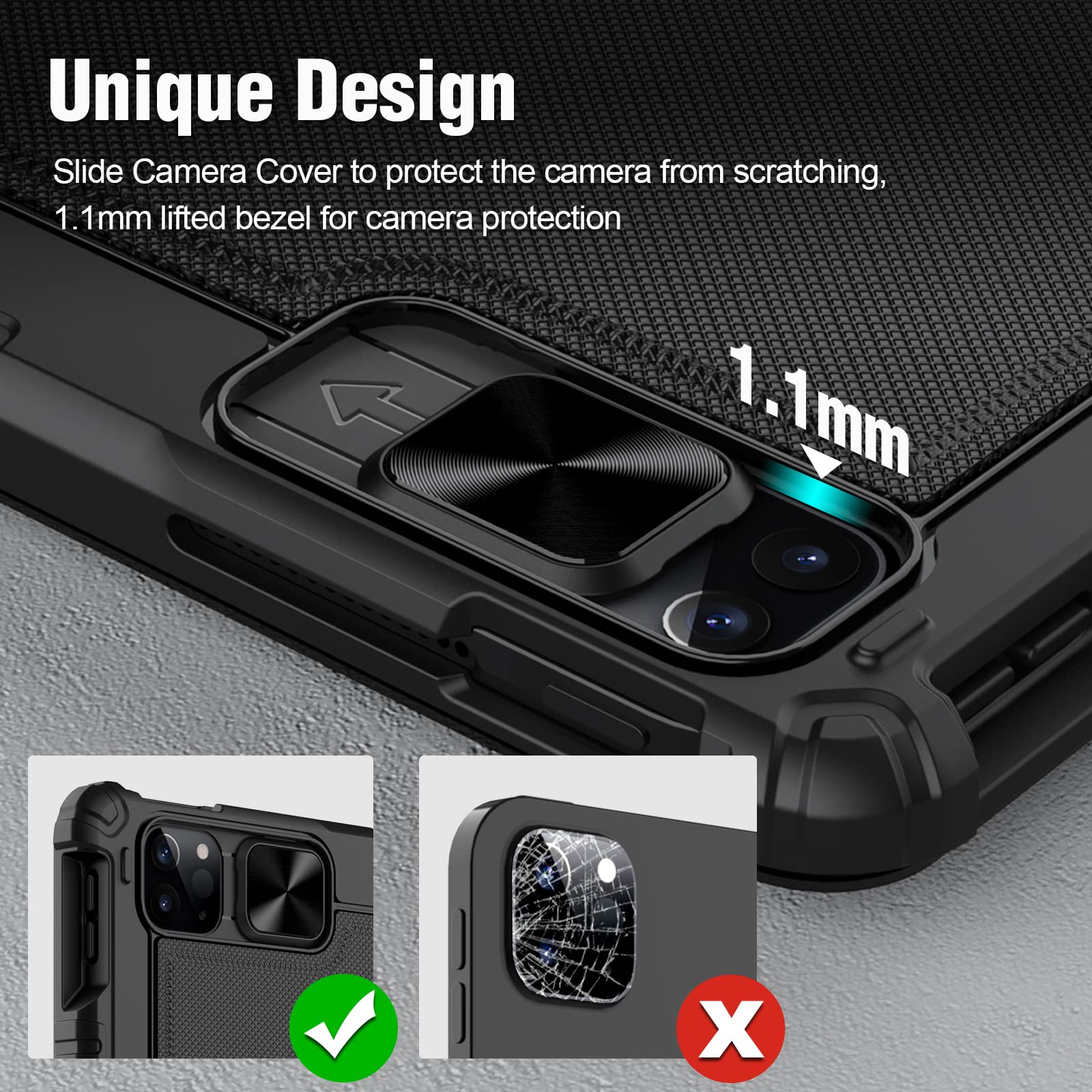 Nillkin Ipad Air 13 Inch 2024 (M2) Keyboard Case, Ipad Pro 12.9 Case With Keyboard For Ipad Pro 12.9 Inch (3/4/5/6Th Gen) 7 Colo