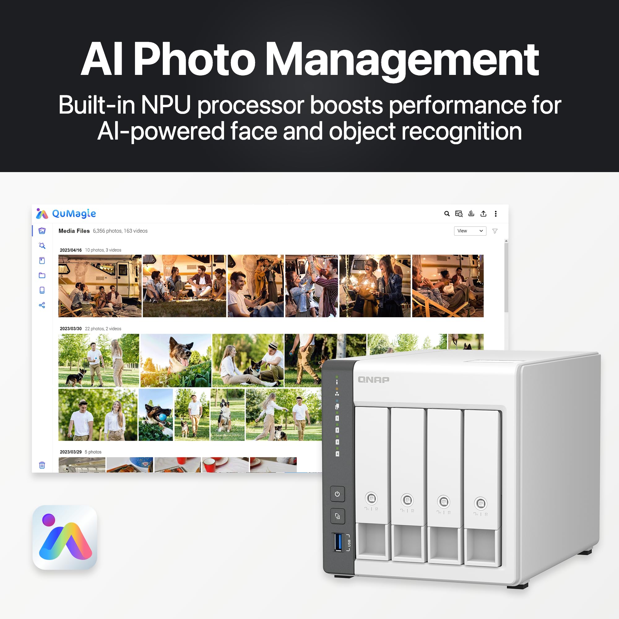 Qnap 4 Bay Nas With 12Tb Storage Capacity, Preconfigured Raid 5 Seagate Ironwolf Drives Bundle, 2.5Gbe Ports (Ts 433 4G 44St Us)