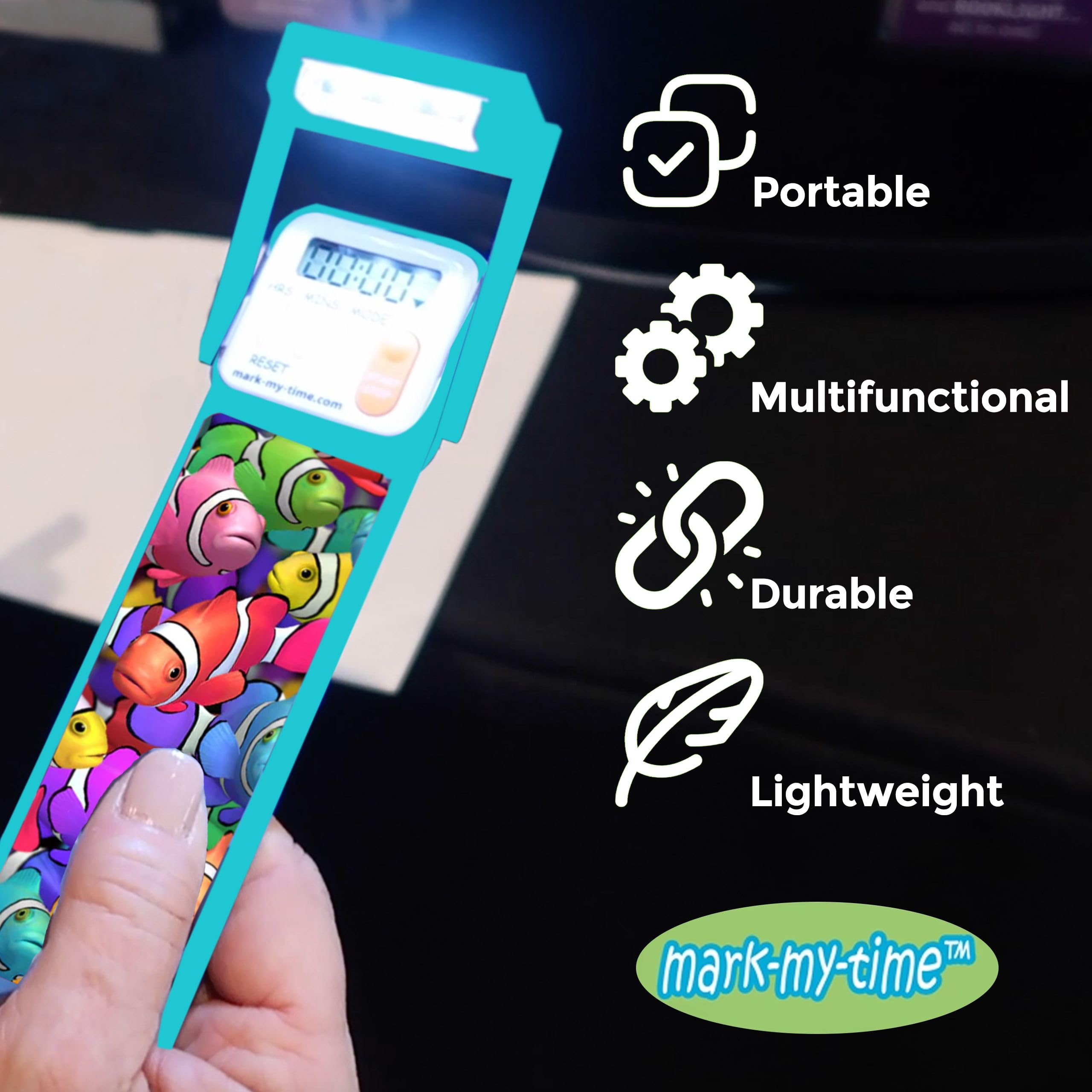 Mark My Time Digital Bookmark And Led Book Light   Timer And Book Mark For Kids With Led Book Light, Cool Bookmarks And Reading