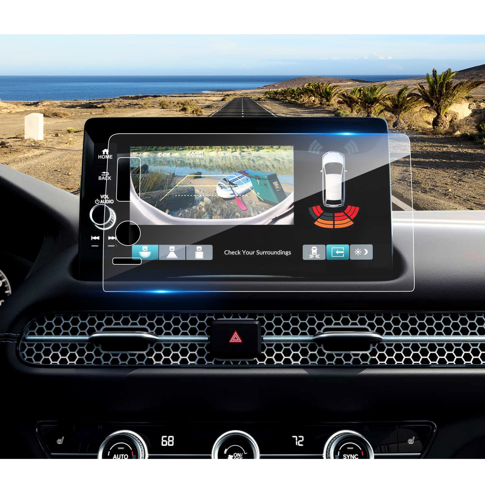 Coleya 2023 2024 2025 Crv Screen Protector For Honda Crv (Ex L/Sport L Hybrid/Sport Touring Hybrid) 9 Inch Touch Screen, 9H Temp