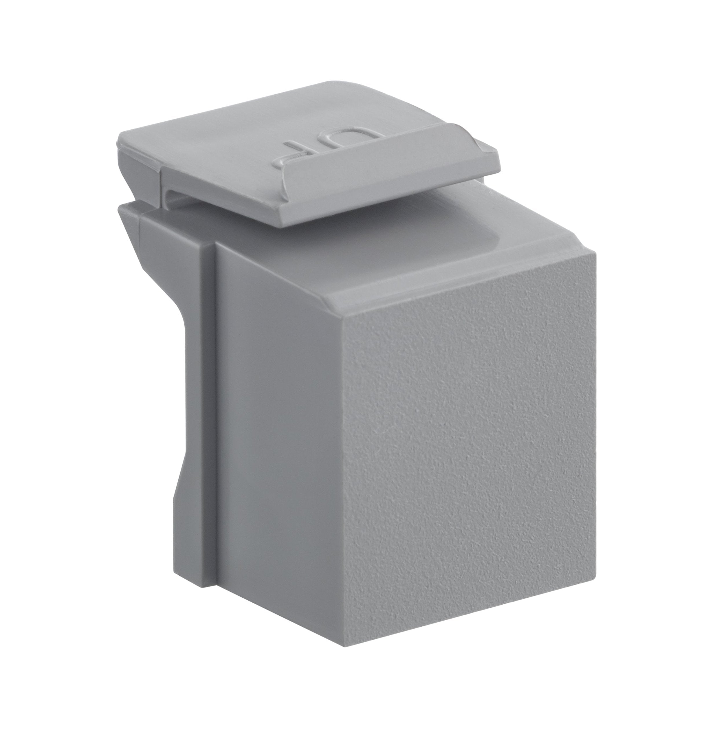 Leviton 41084 Bg Blank Quickport Insert, 10 Pack, Grey