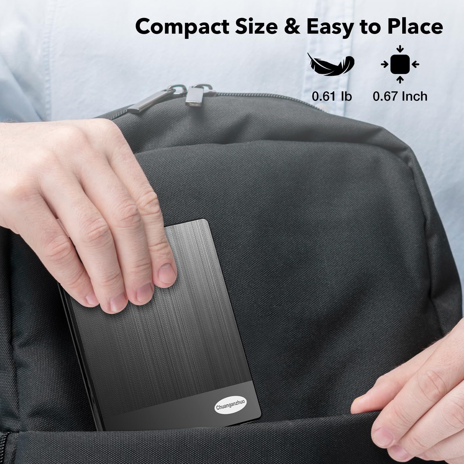 Chuanganzhuo 3.5 Inch USB Floppy Disk Reader - Portable External Drive for PC, Laptop, Windows 11/10, Compatible with 3.5 Floppy Disks