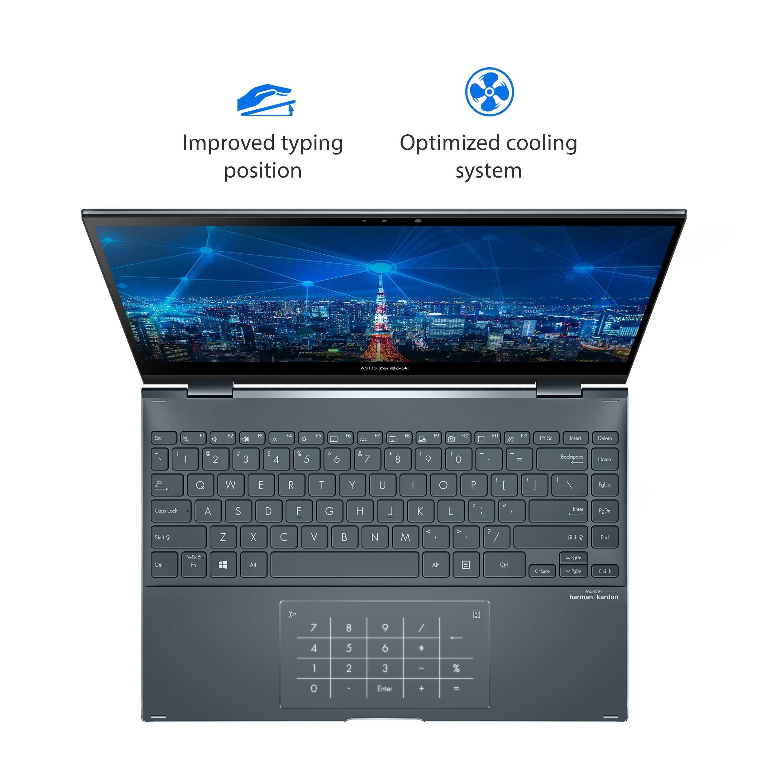 Asus Zenbook Flip 13 Oled Ultra Slim Convertible Laptop, 13.3    Oled Touch, Intel Evo Platform Core I7-1165G7, 16Gb Ram, 512Gb