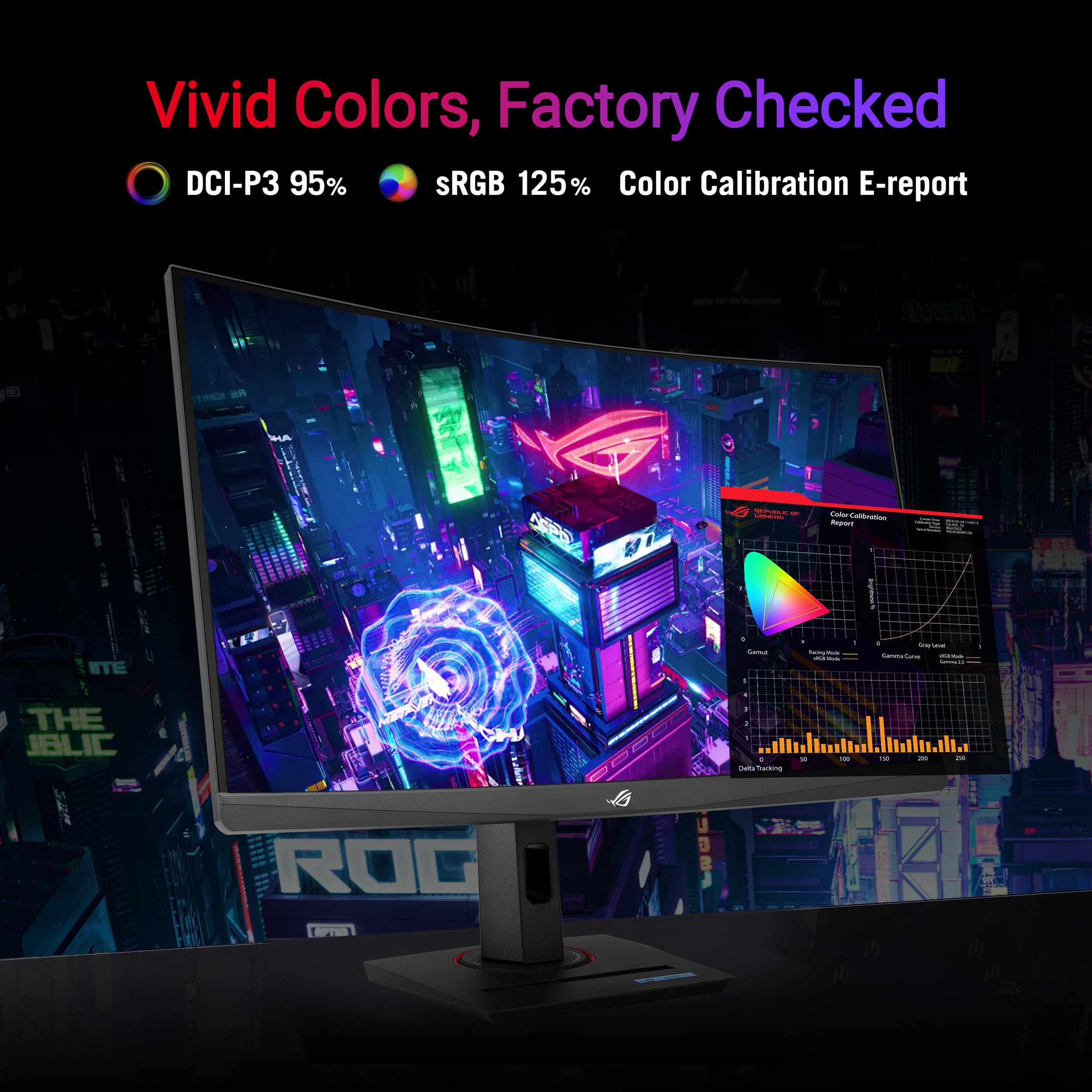 Asus Rog Strix 27    1440P Hdr400 Usb C Curved Gaming Monitor (Xg27Wcs)   Qhd (2560 X 1440), 180Hz, 1Ms, Fast Va, 125% Srgb, Dci