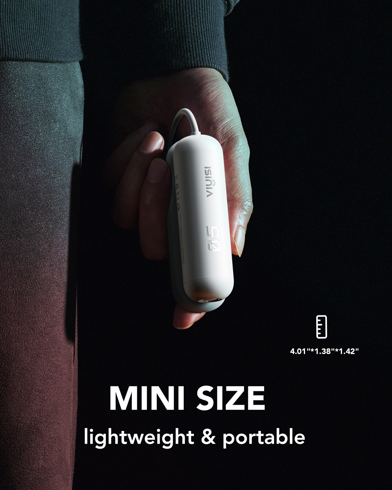 Viyisi Battery Pack For Oculus Quest 2, 5000Mah Portable Charger Accessories For Meta Quest 2 Headset, Power Bank For Vr Quest 2