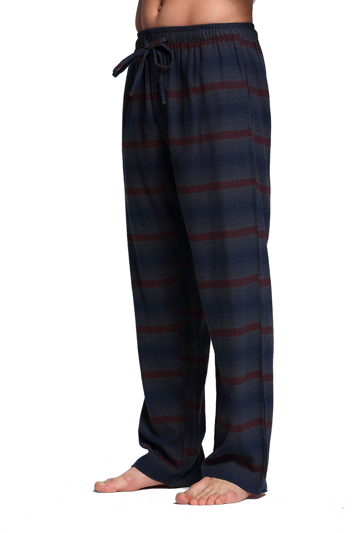 Cyz Mens 100 Cotton Super Soft Flannel Plaid Pajama Pants Crocodilestripe S