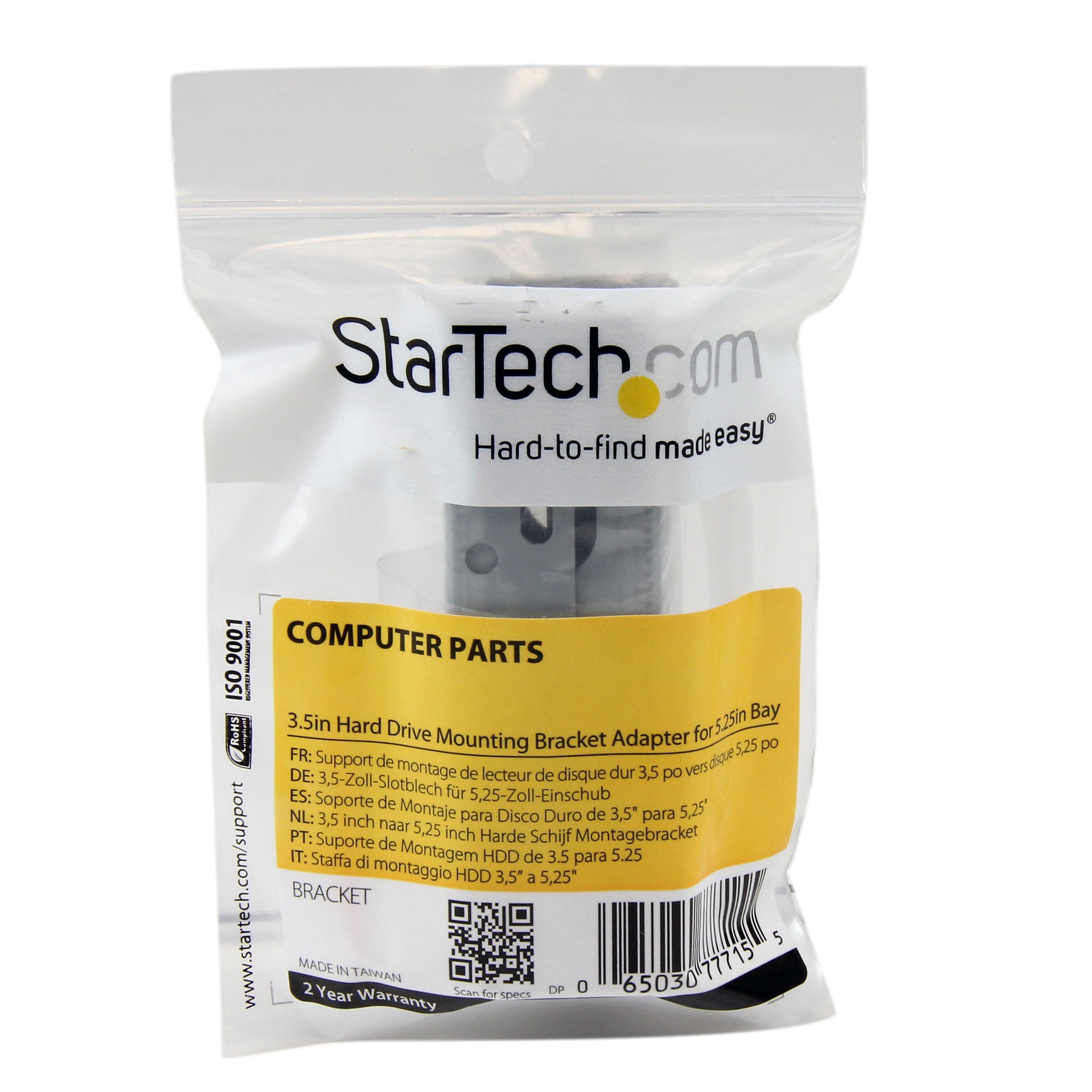 Startech.Com 3.5In Universal Hard Drive Mounting Bracket Adapter For 5.25In Bay   3.5 To 5.25 Hdd Drive Adapter (Bracket)