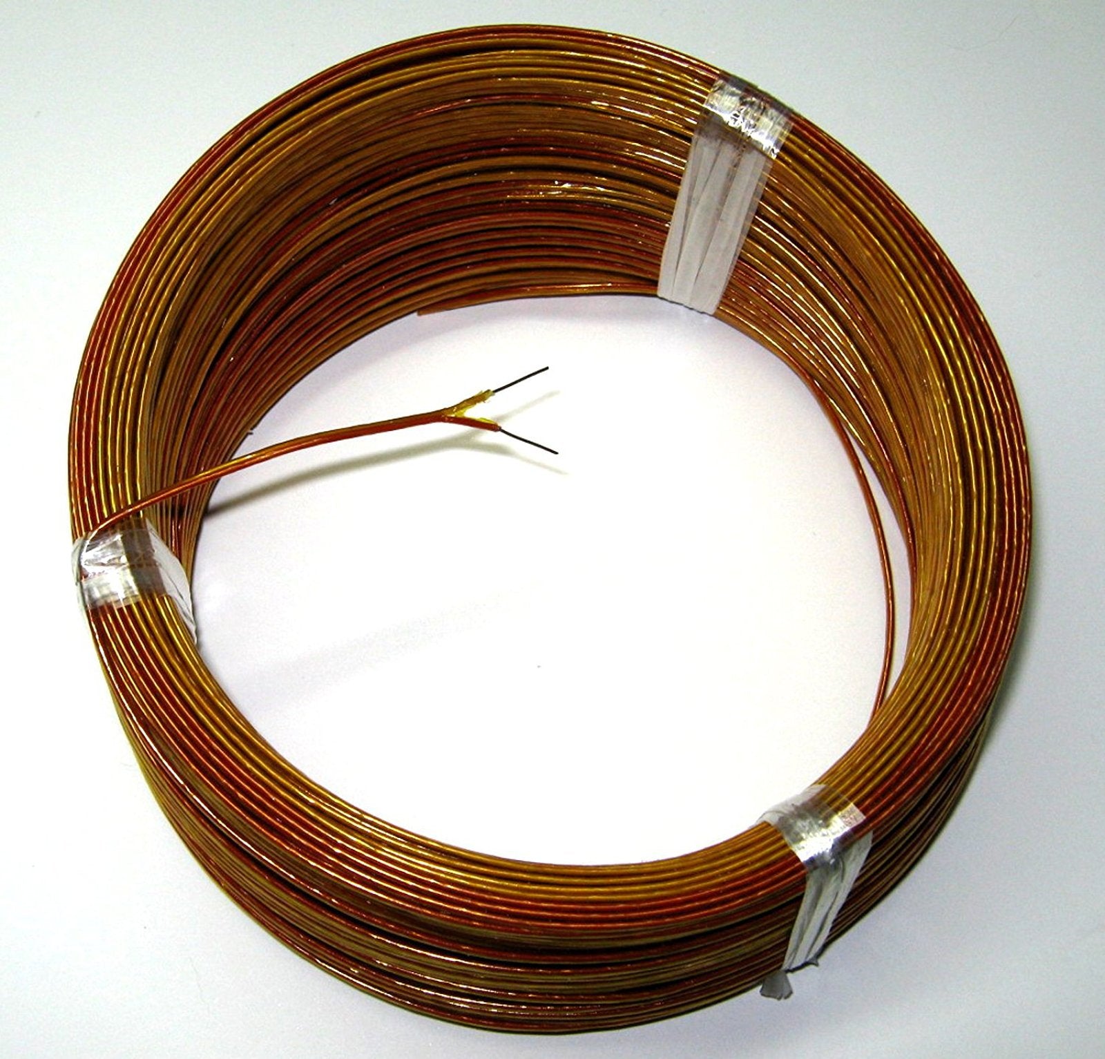 High Temperature K Type Thermocouple Wire Awg 24 W. Kapton Insulation   5 Yd Roll
