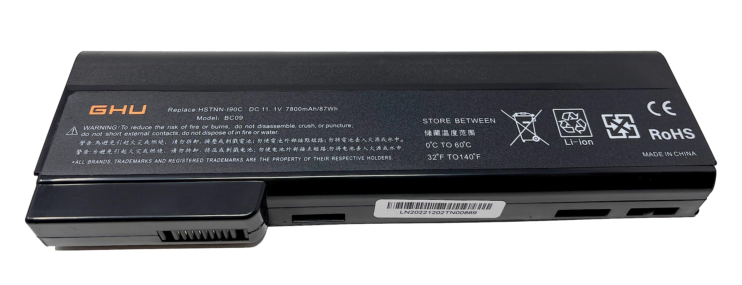 Ghu New Battery 87 Wh Cc09 628666 001 Compatible With Hp Probook 6360B 6460B 6470B 6465B 6565B 8460P 8470P 8475B 6560B 8560P 857