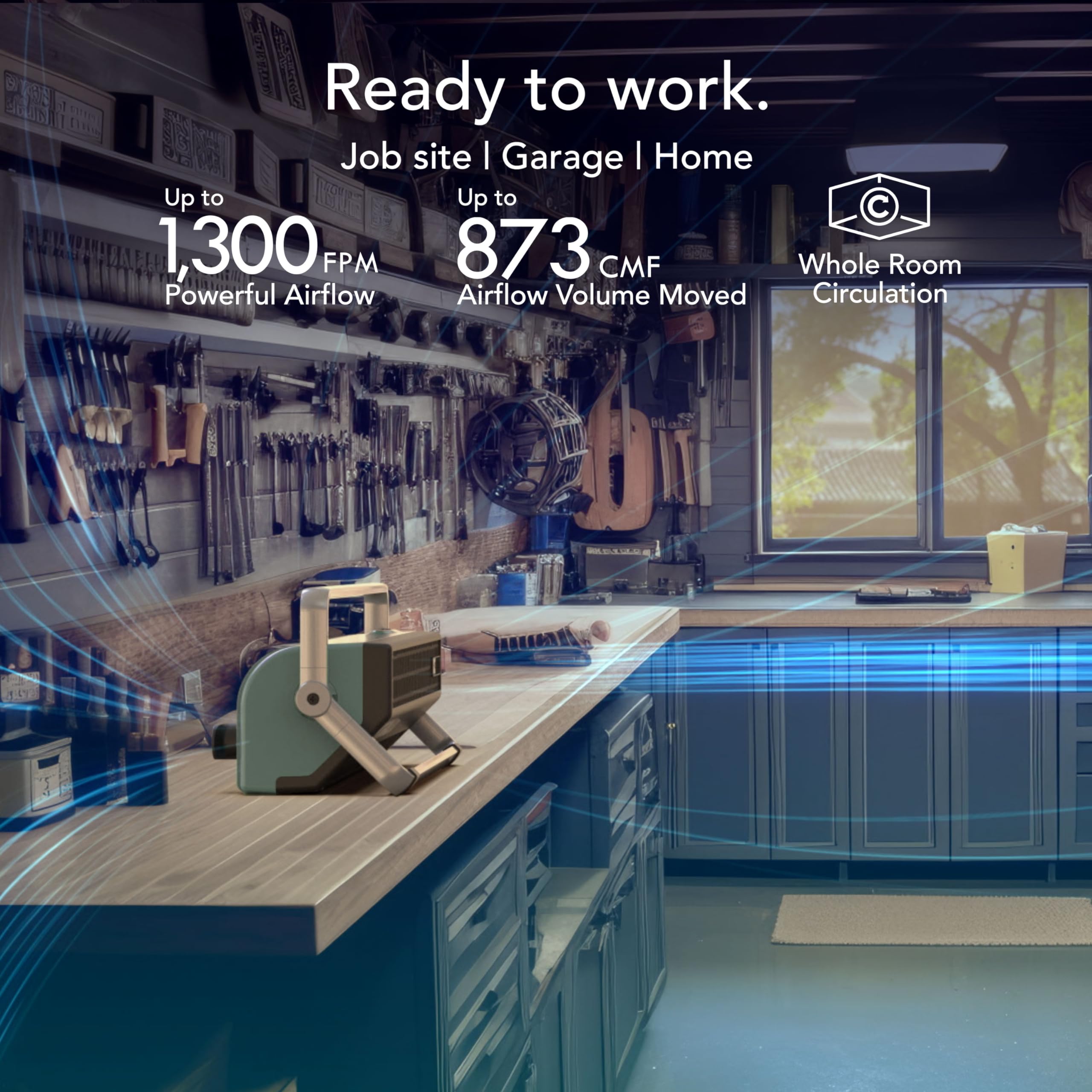 Vornado Bxr Hd Heavy Duty Air Circulator, 3 Speed High Velocity Powerful Shop Blower Fan, Multidirectional And Multipurpose Elec