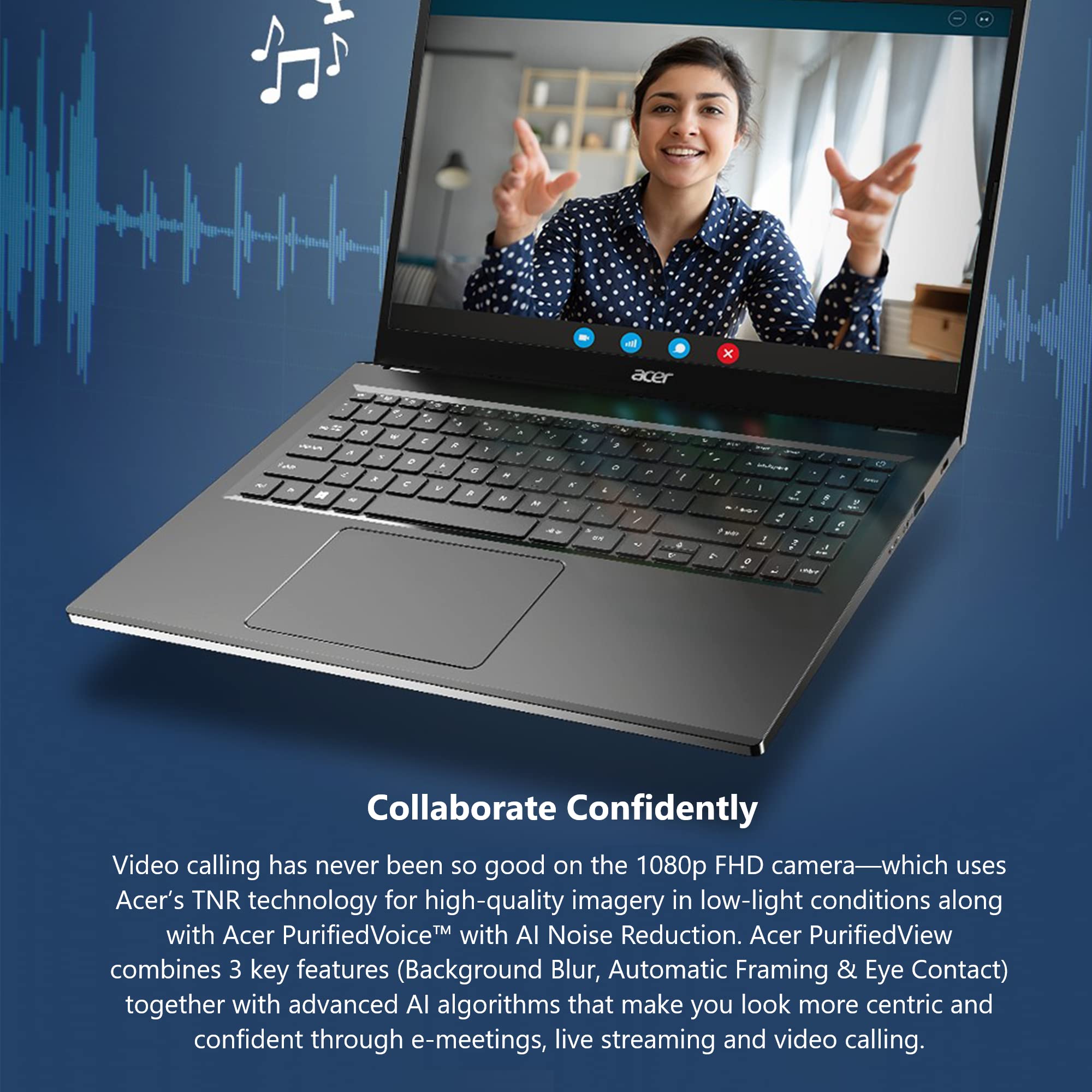 Acer Aspire 5 15 Slim Laptop | 15.6 Fhd (1920 X 1080) Ips |Core I7-1355U | Intel Iris Xe Graphics | 16Gb Lpddr5 | 512Gb Gen 4 Ss