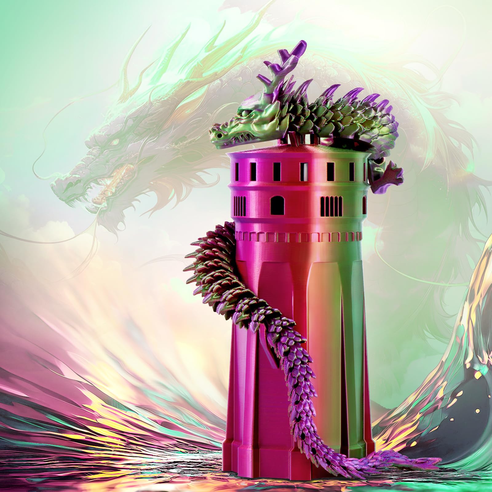 Eryone Silk Tri Color Pla Filament 3D Printer 1.75Mm +/- 0.03Mm, Multicolor Filament Tricolor Pla 1Kg(2.2Lbs) Cardboard Spool, R