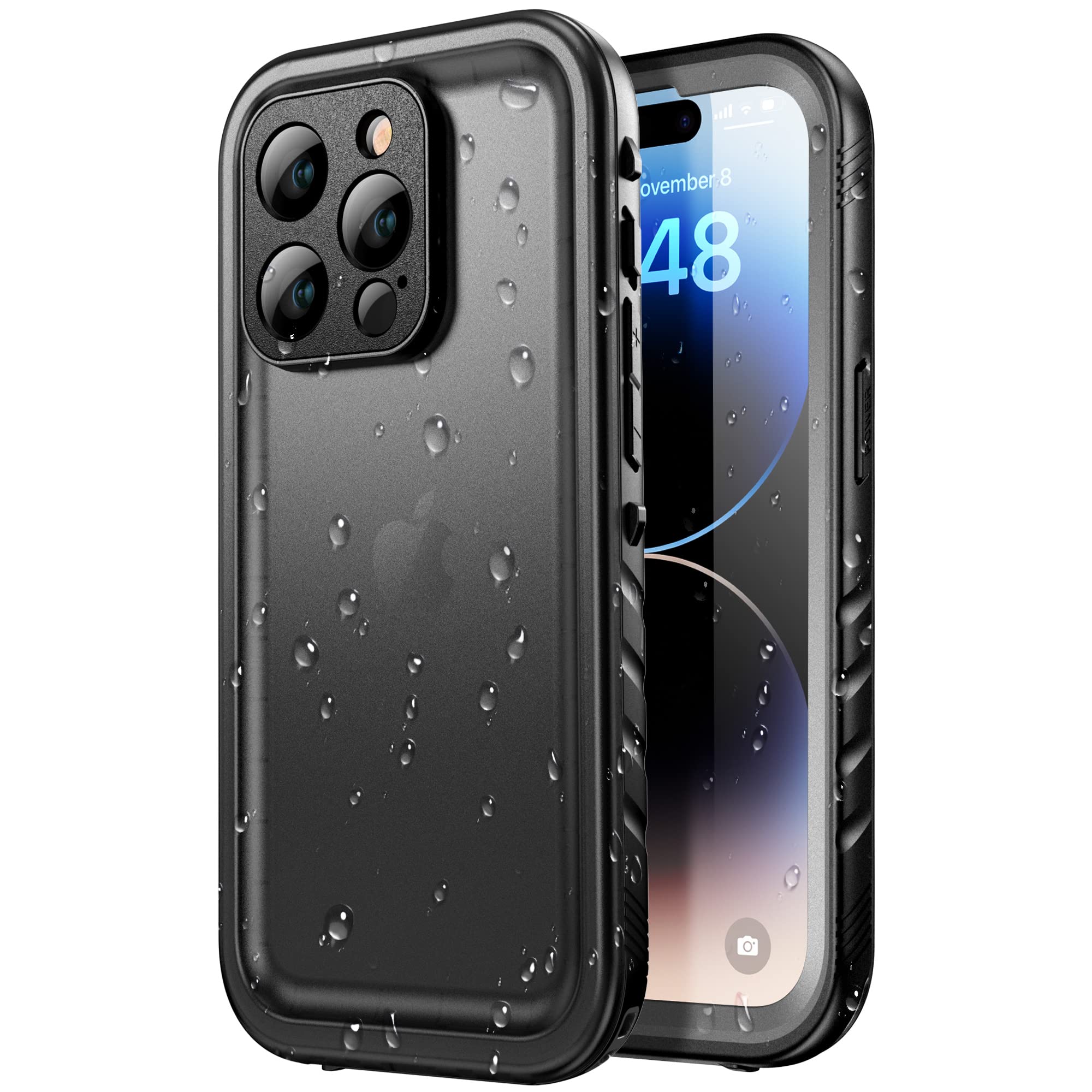 Sportlink For Iphone 14 Pro Case   Waterproof Shockproof Dustproof Full Body Sealed Protective Case With Built In Screen Protect