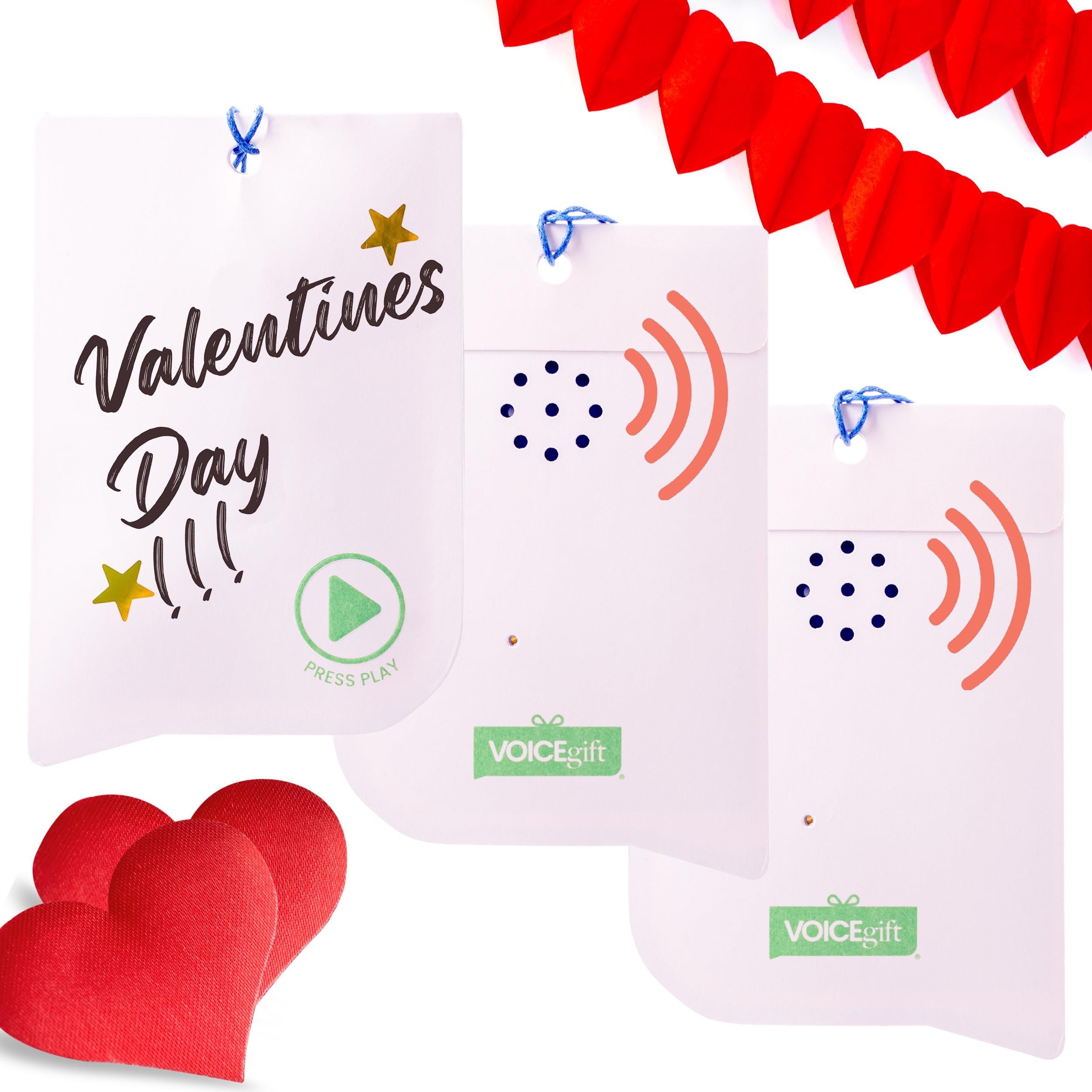 Voicegift Audio Recorders For Gifts   All Occasion Voice Recorders (Seashell | 3 Pack, Audio Recordable Gifttags)